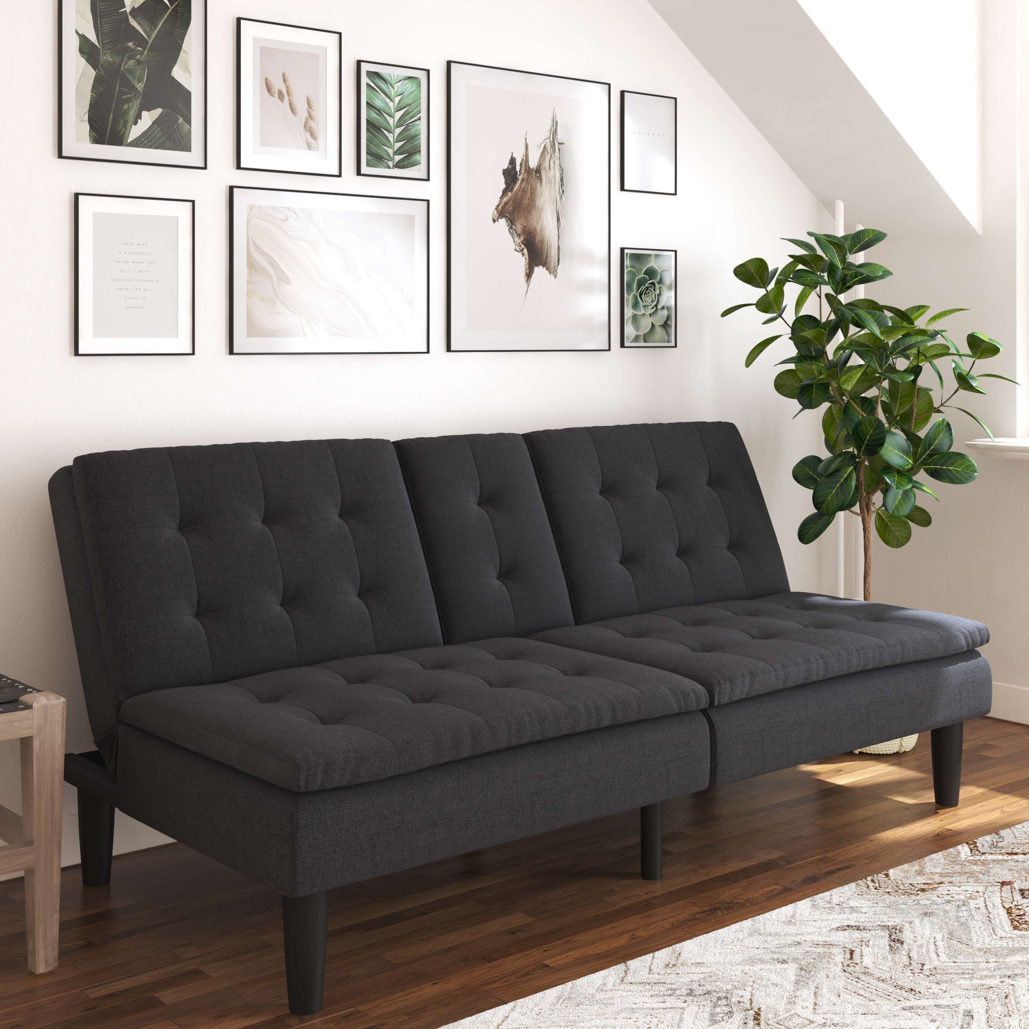 Dorel Home Schlafsofa »MAINE, Kinosofa mit Relax- und Bettfunktion, 2 Getränkehalter,« Liegefläche 190 x 110 cm, Webstoff und Kunstleder