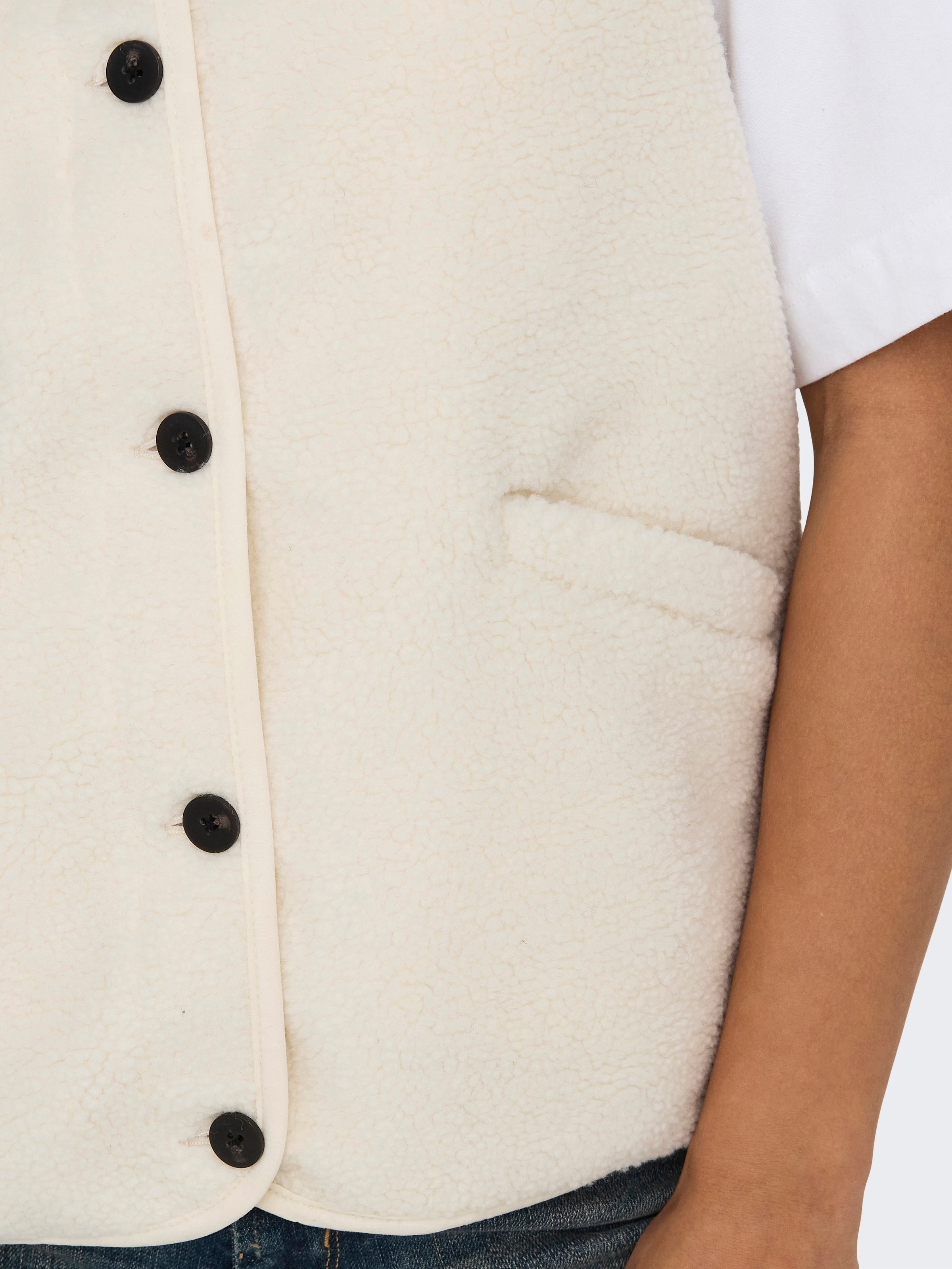 ONLY »ONLBABY LIFE TEDDY VEST PNT CS« fibre synthétique