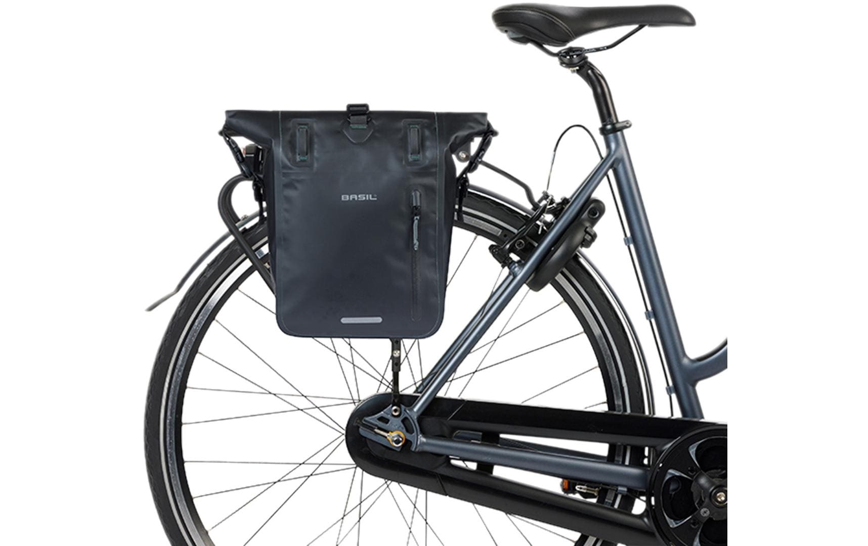 Basil Sacoche de porte-bagages »Rivo, Tarpaulin MIK« Wasserdichte Gepäckträgertasche aus Tarpaulin mit MIK-Hooks