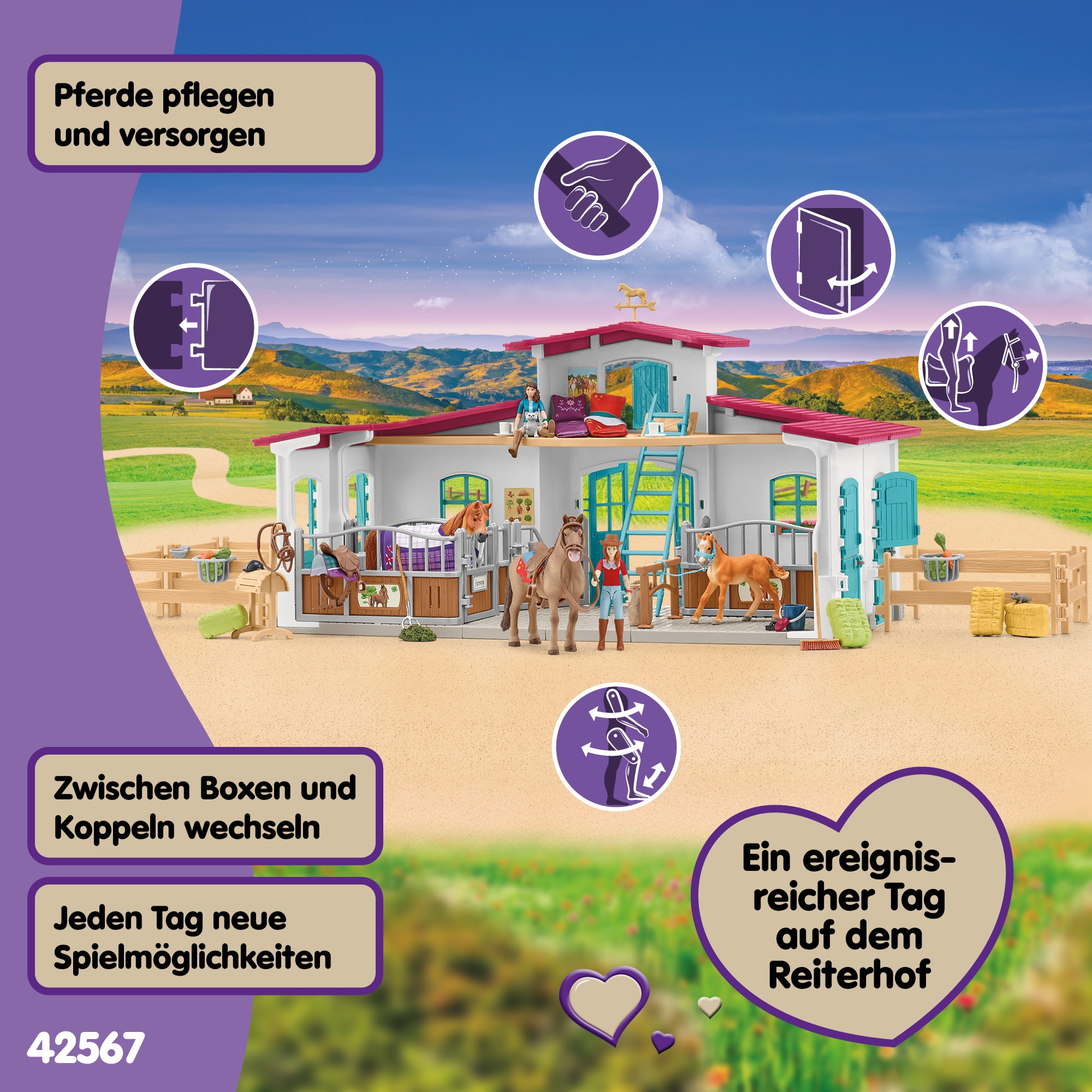 Schleich® Monde de jeu »HORSE CLUB, Reiterhof (42567)«