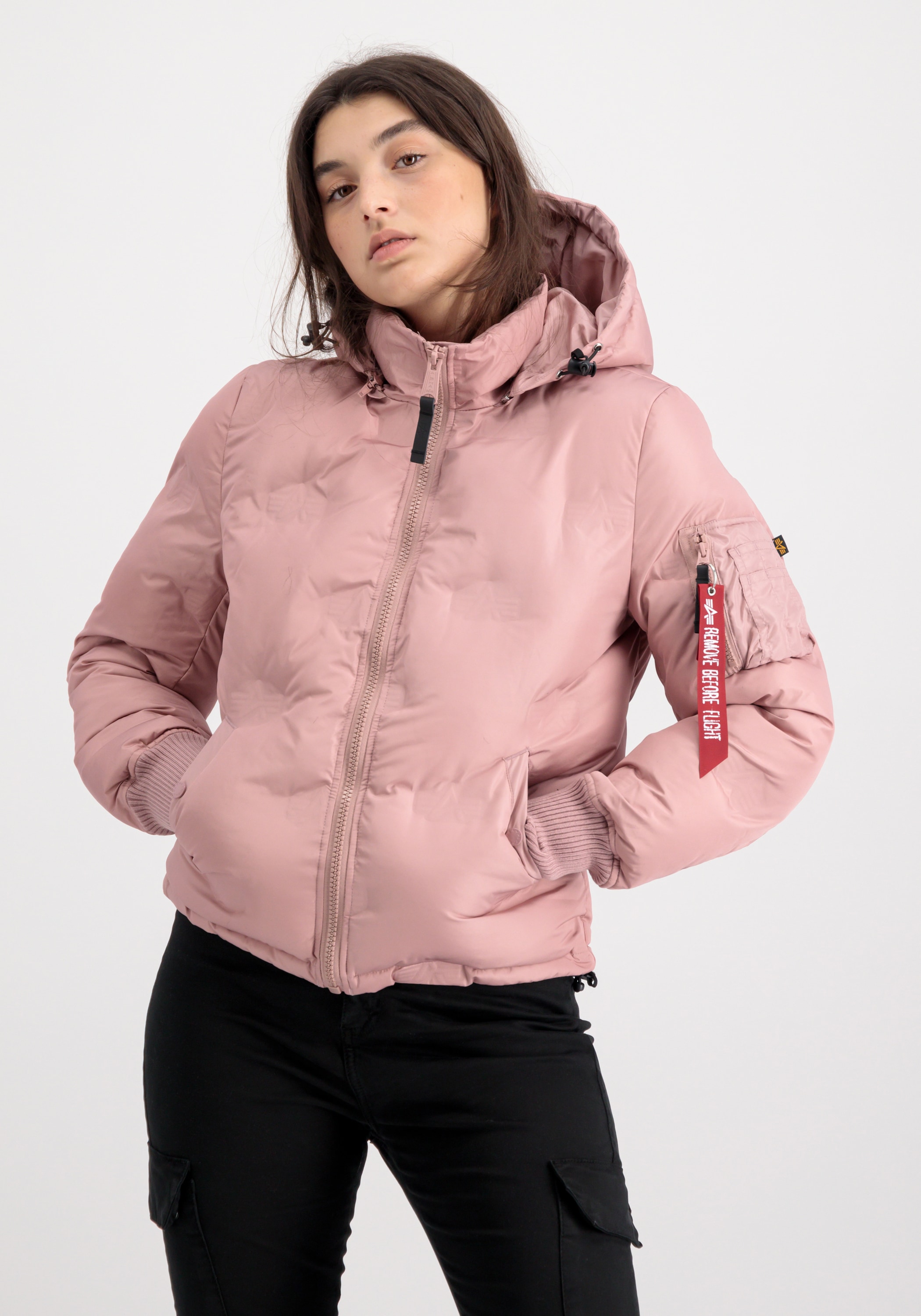 Alpha Industries Winterjacke »Hooded Logo Puffer Women«