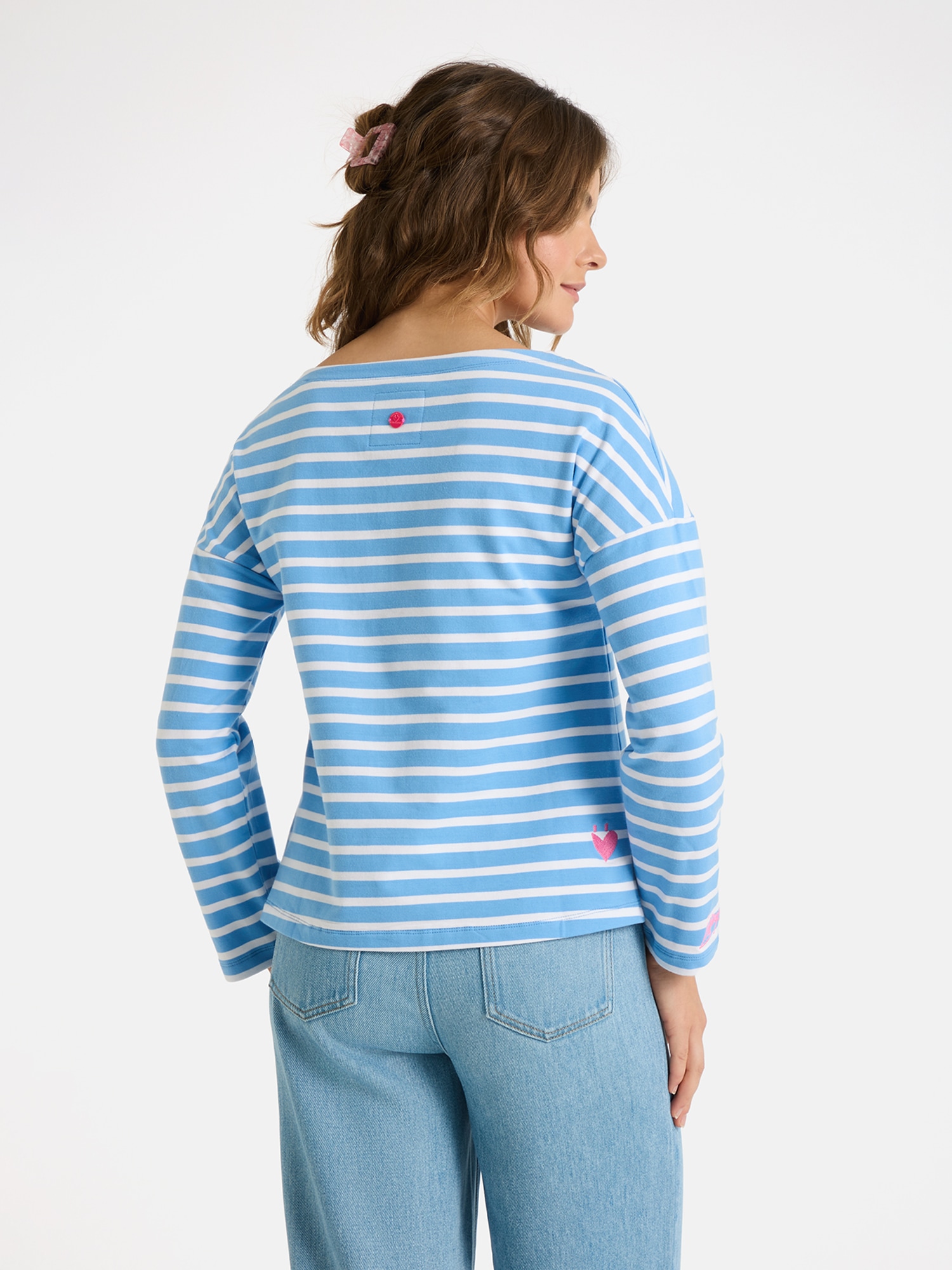 Lieblingsstück Langarmshirt »StineL« mit U-Boot Ausschnitt, Streifenmuster