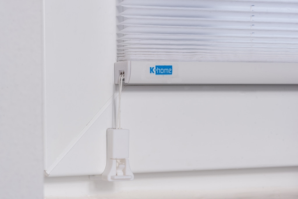K-HOME Plissé »Capri« protection contre la lumière Aucun perçage requis Tissu burnout