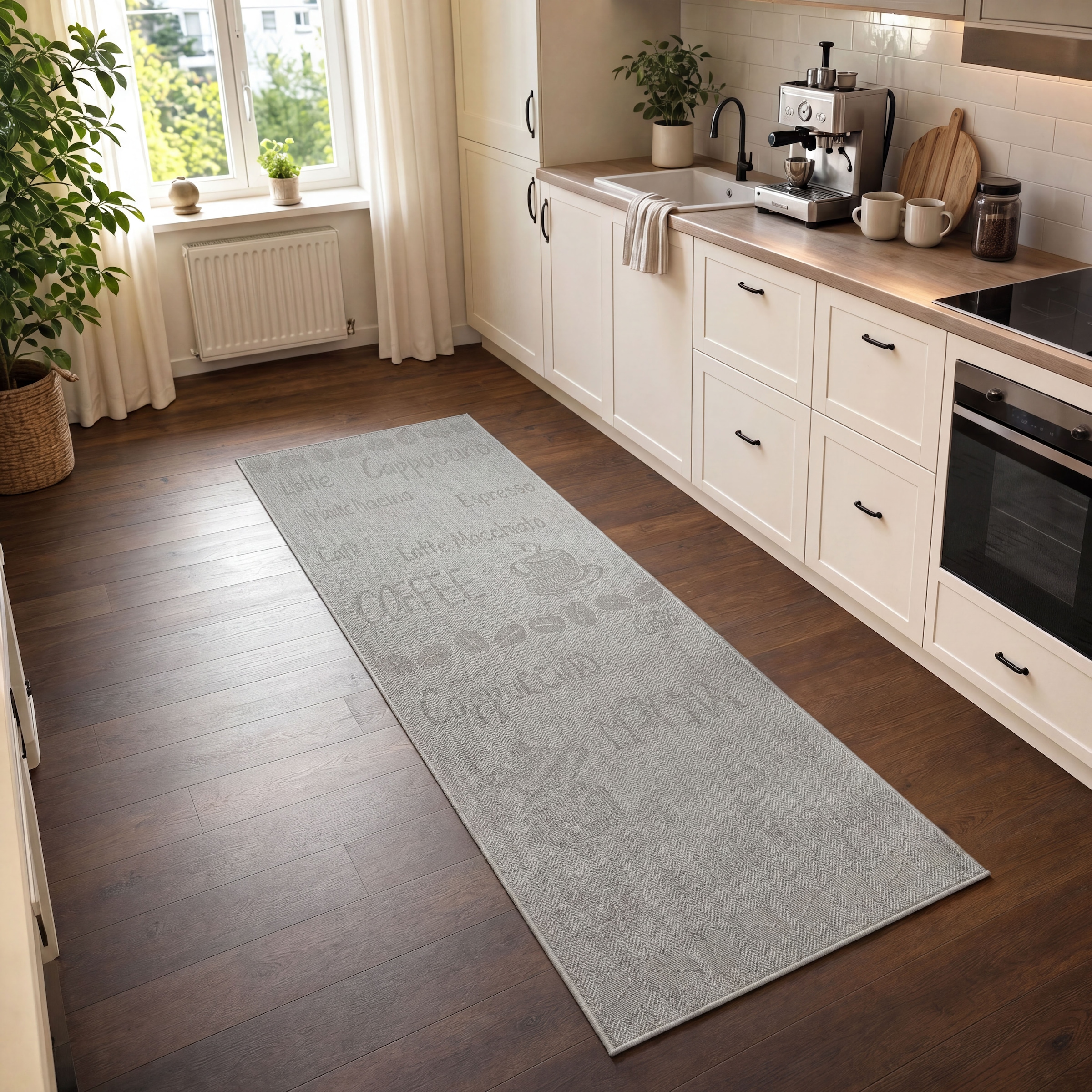 GOODproduct Chemin de table »Coffee, Kaffee-Motive, In- und Outdoor geeignet« Rectangulaire 5 mm Höhe résistant aux intempéries, résistant aux UV, coureur de cuisine, camping, balcon