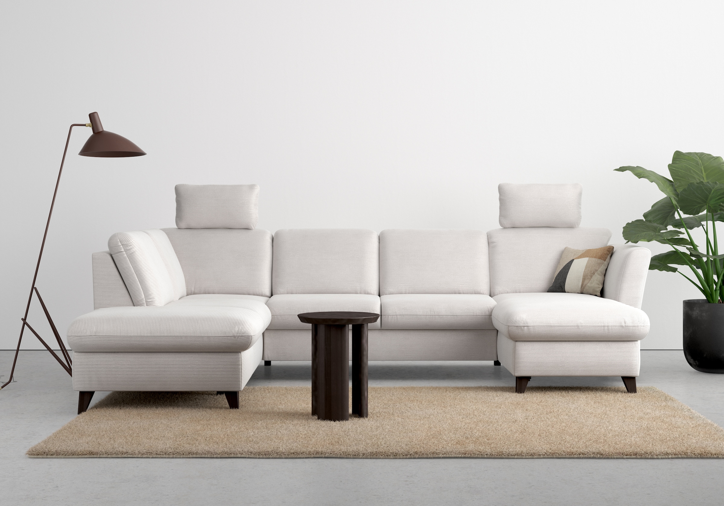 Home affaire Paysage de salon »Trelleborg U-Form« wahlweise mit Bettfunktion und Bettkasten, inkl. Federkern-Polsterung