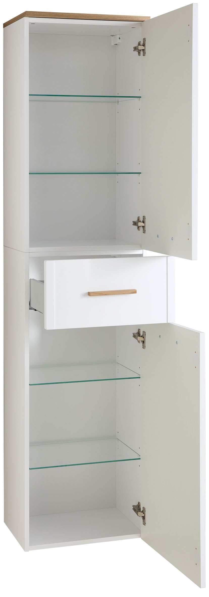Saphir Armoire haute »mit Soft-Close und 4 Glaseinlegeböden«