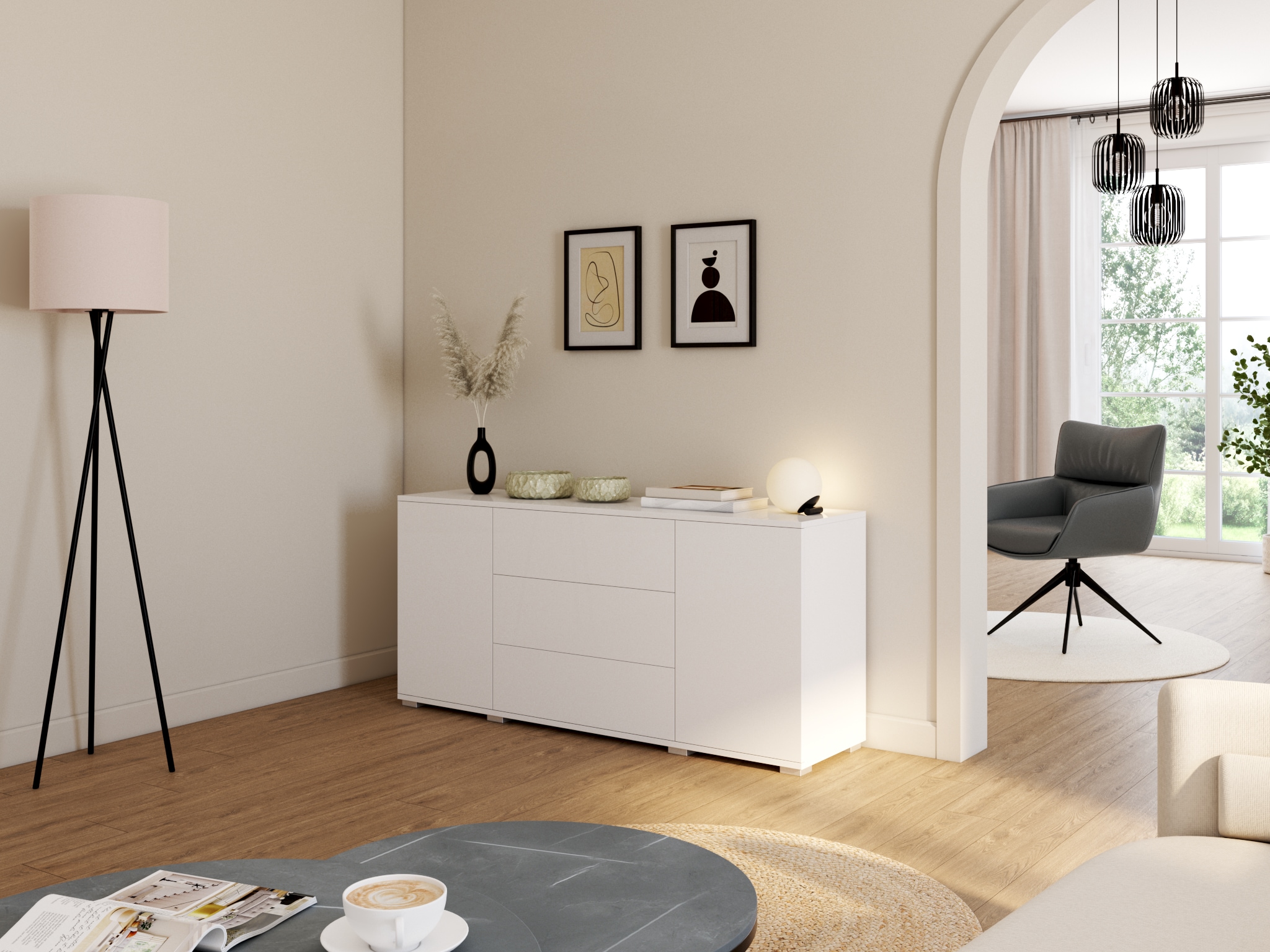 my home Teppich »Mataro« rund 4 mm Höhe Wendeteppich, Flachgewebe, Obermaterial: 100% Jute