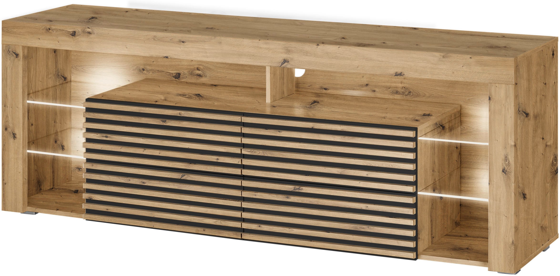 Stolkom Meuble TV »Goal TV Lowboard, B/H/T 179x67x 44 cm« 1 cuis tlg. %RESET$