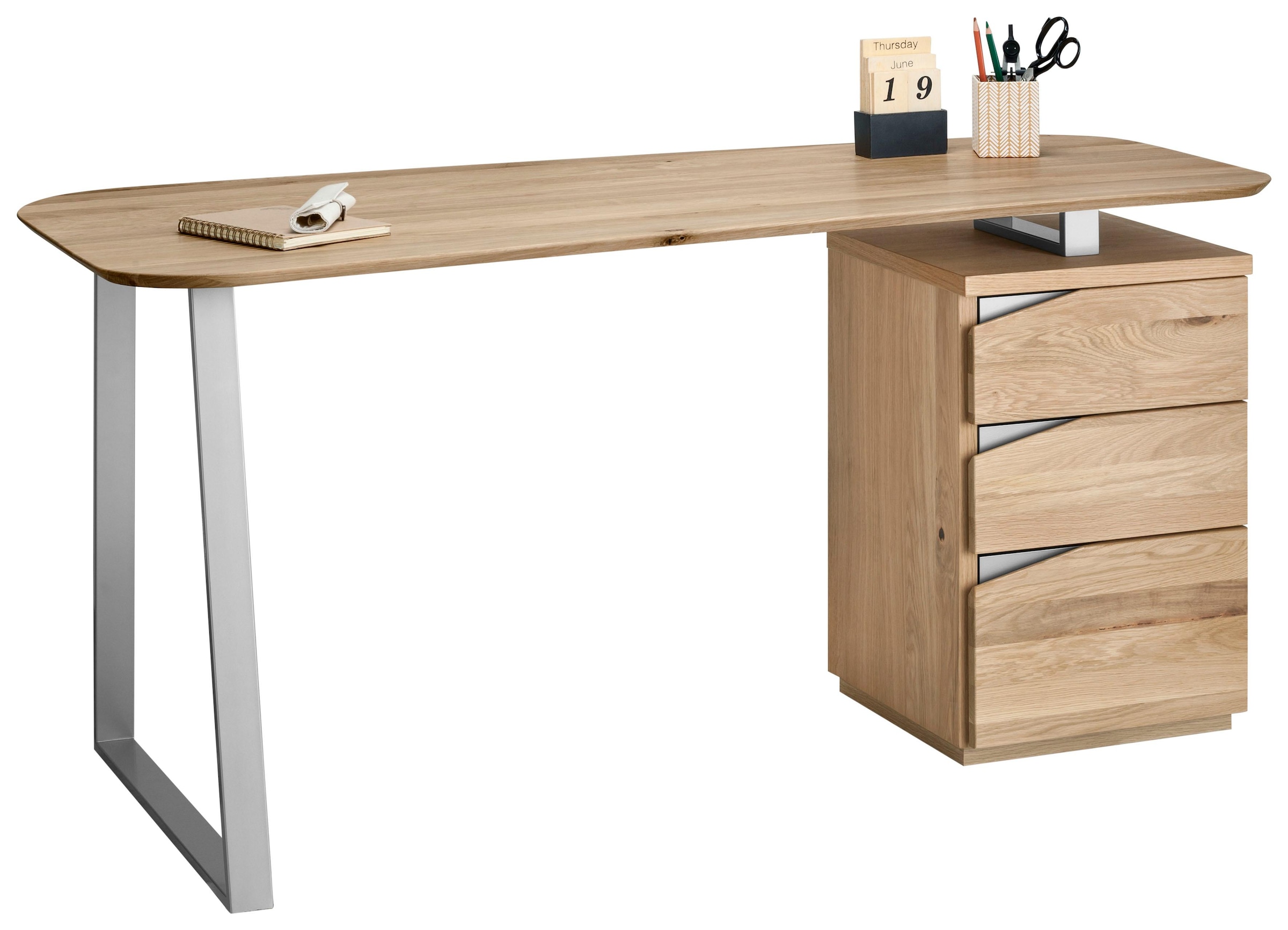 VOGL Möbelfabrik Bureau »Erik« mit Schweizer Kante, teilmassiv, Breite 150 cm, Made in Germany