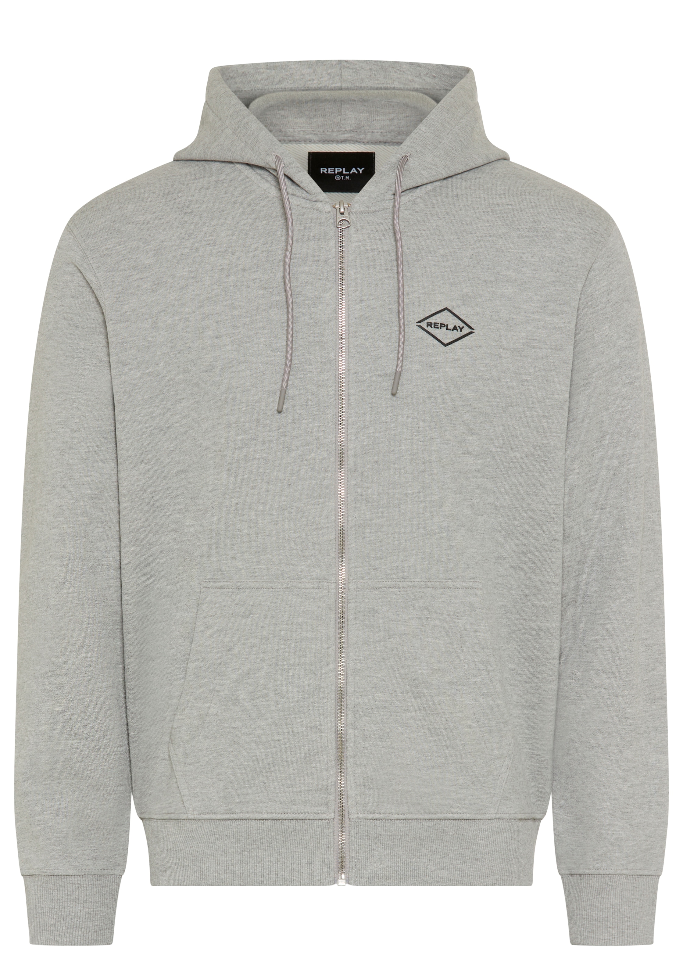 Replay Sweat à capuche en coton, coupe régulière