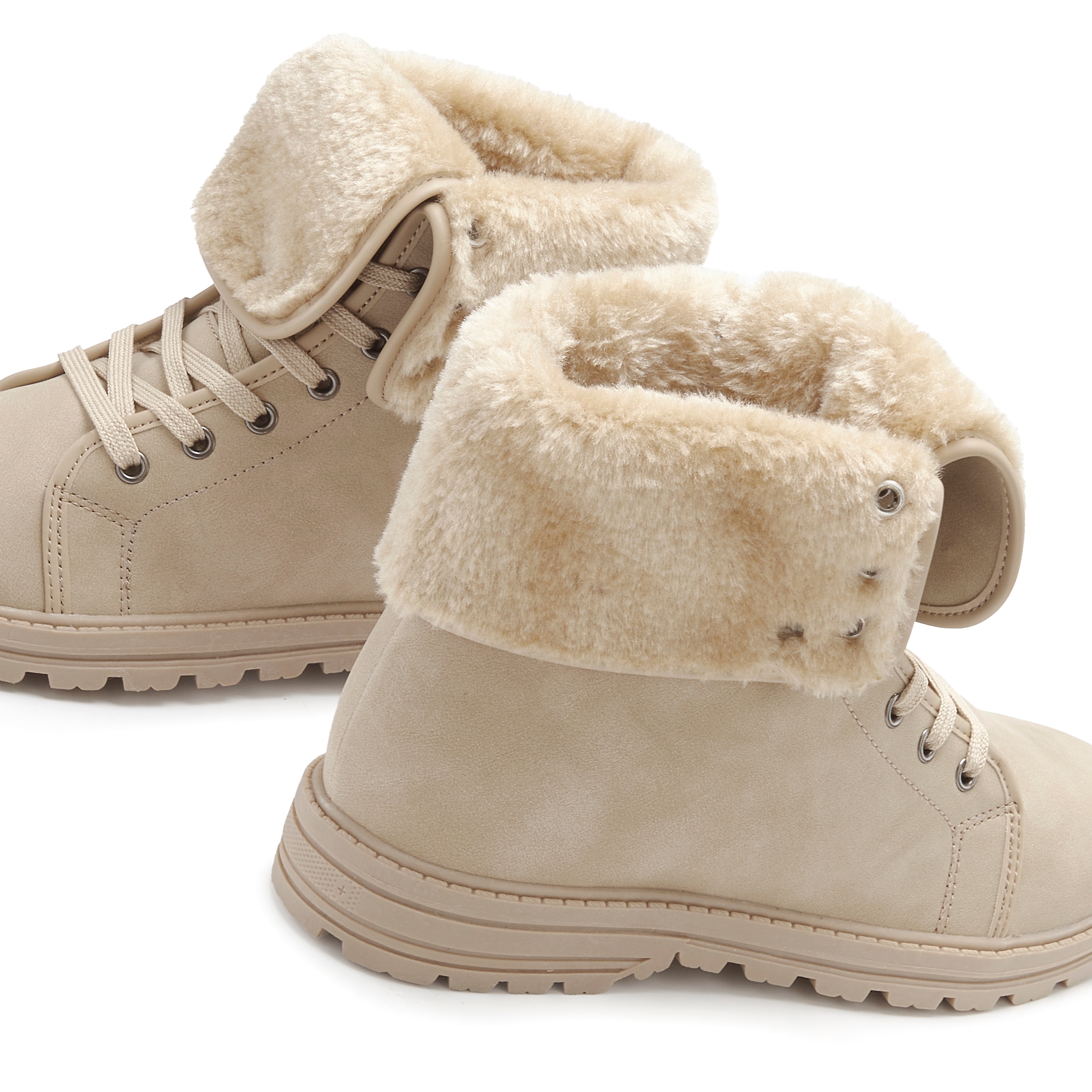 LASCANA Bottines »Boots, Stiefel,«  avec application en fausse fourrure VEGAN