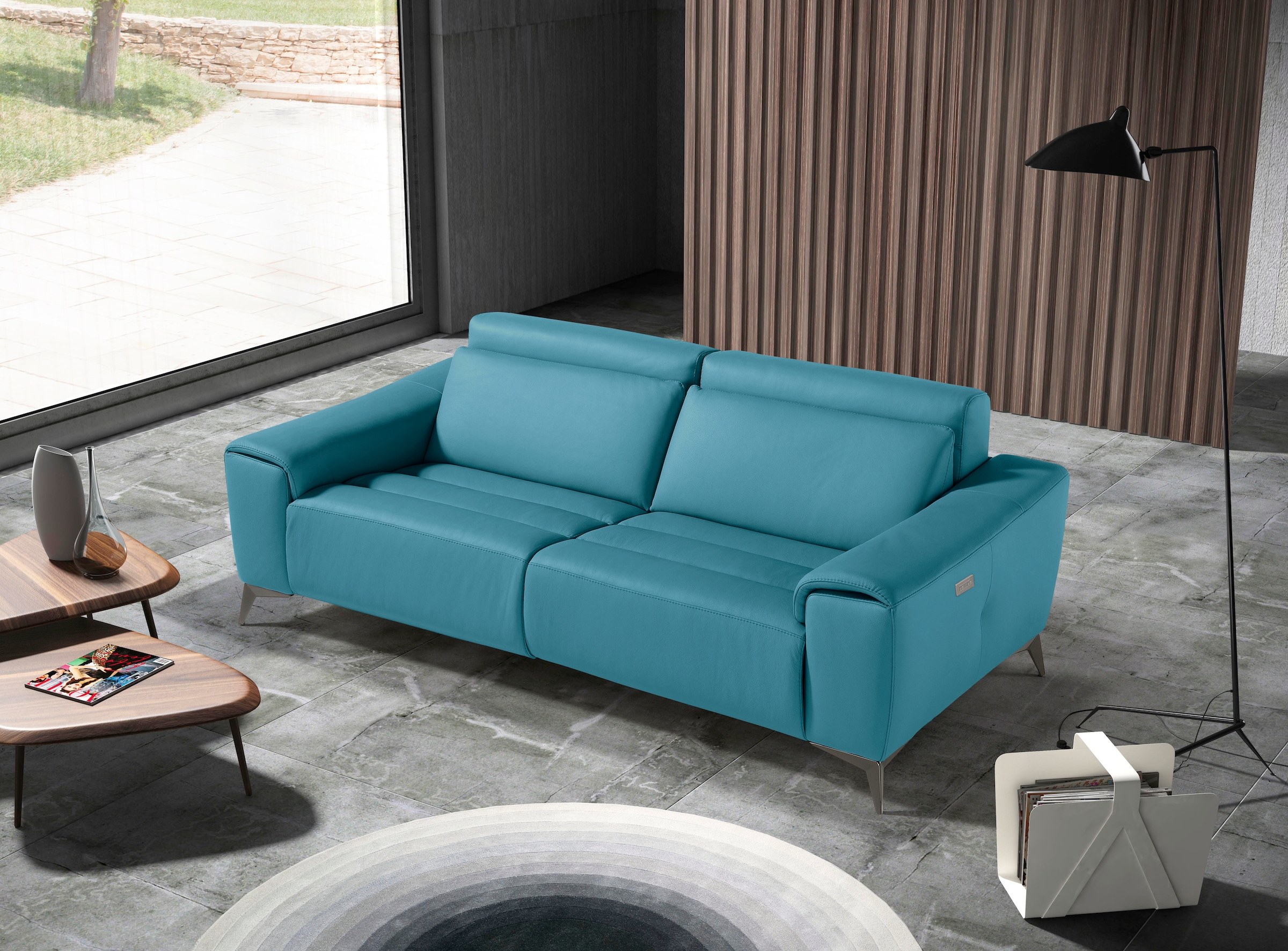 Egoitaliano 2,5-Sitzer »Suzette, Designsofa mit elektrischen Komfortfunktionen, edel & bequem« inkl. 2 elektronischer Relaxfunktionen, Rücken- und Fussteilfunktion