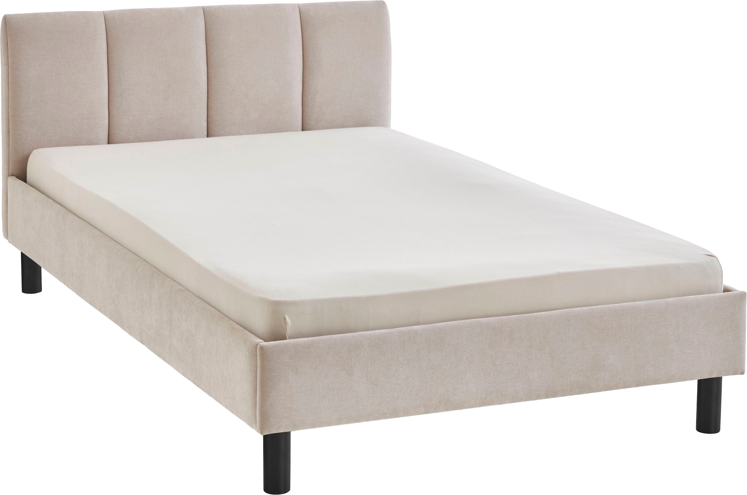 meise.möbel Polsterbett »Joker, in verschiedenen Breiten und Farben erhältlich« wahlweise mit schwarzem oder eichefarbigem Holzfuss