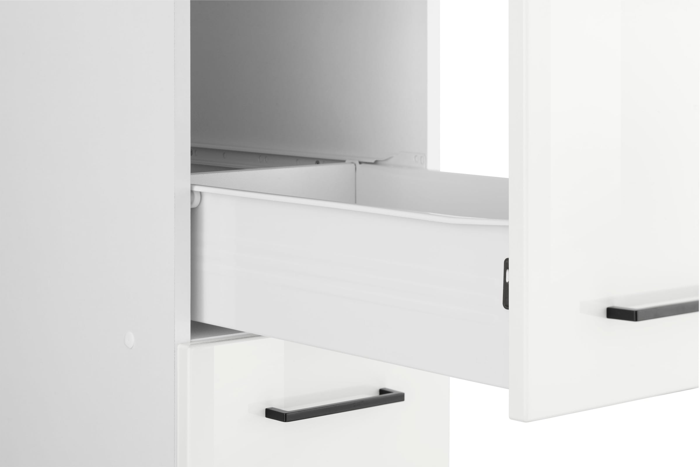 KOCHSTATION Armoire à pharmacie »KS-Trier« 30 cm de large, 200 cm de haut, avec 2 tiroirs et 5 étagères