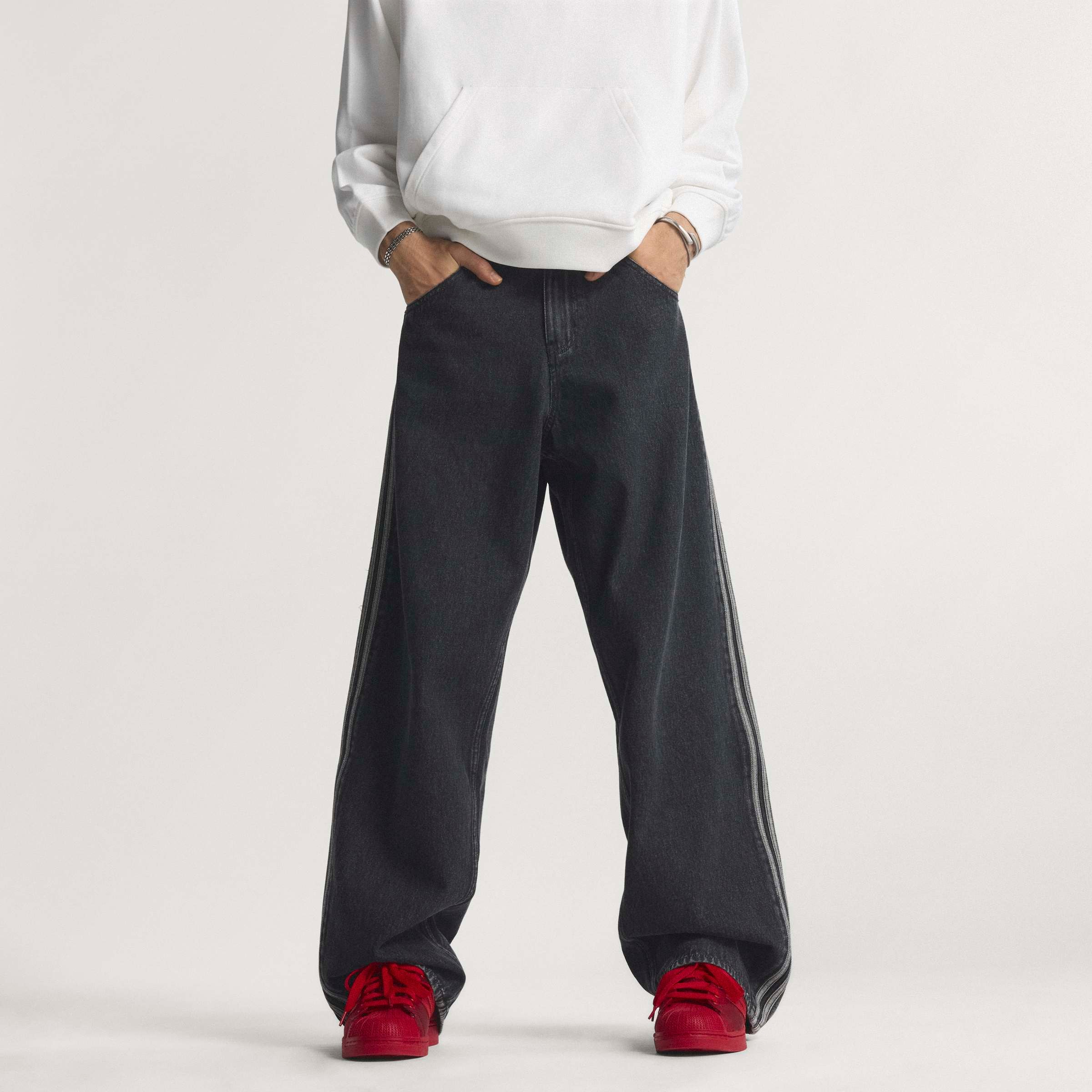 adidas Originals Jeans à 5 poches »FIREBIRD« en coton, style sportif, pour adultes