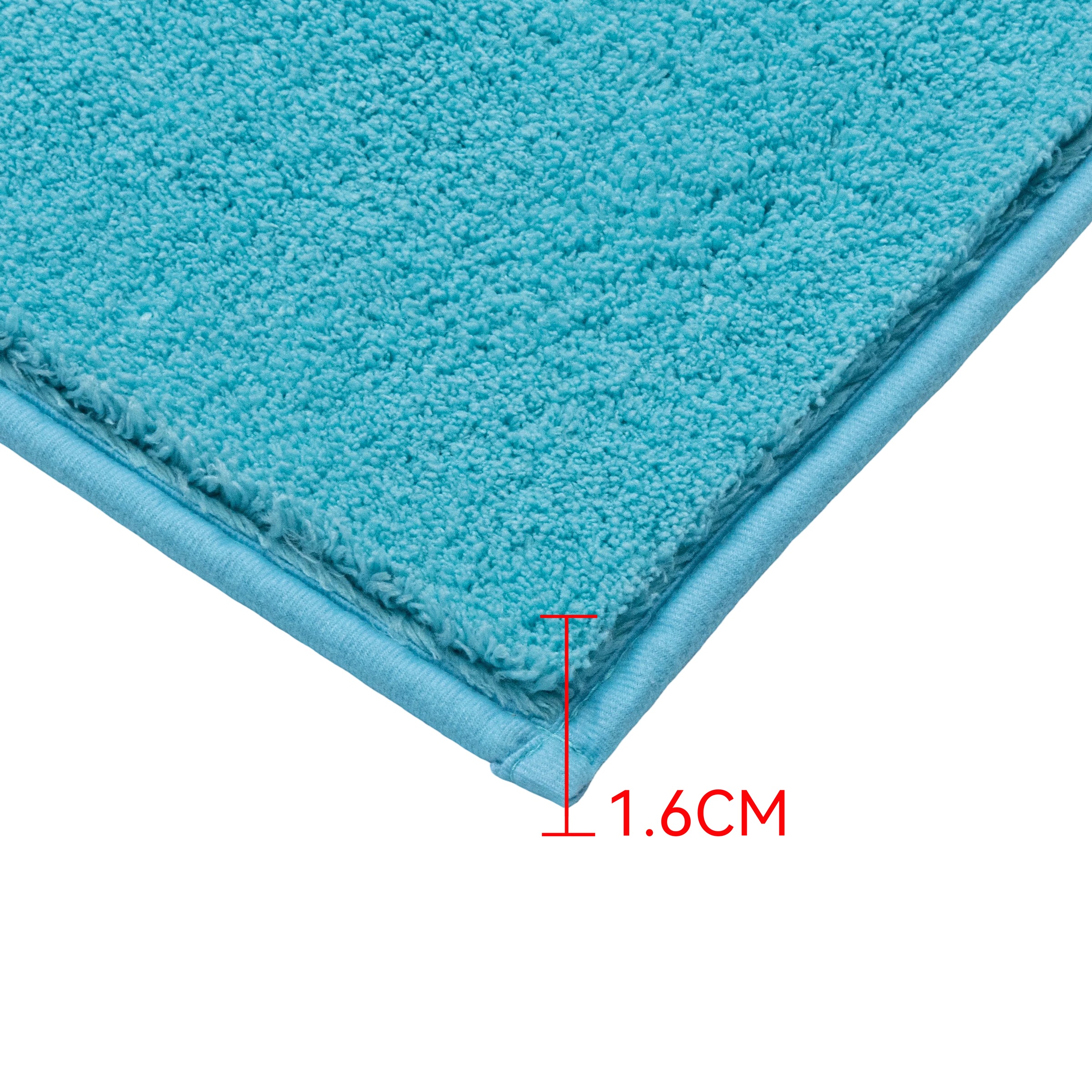 GOODproduct Tapis de bain »Cali, Badvorleger, Badezimmer Teppich, Duschvorleger« Höhe 10 mm revêtement antidérapant Séchage rapide | compatible chauffage au sol doux, couleurs unies, disponible aussi en tapis