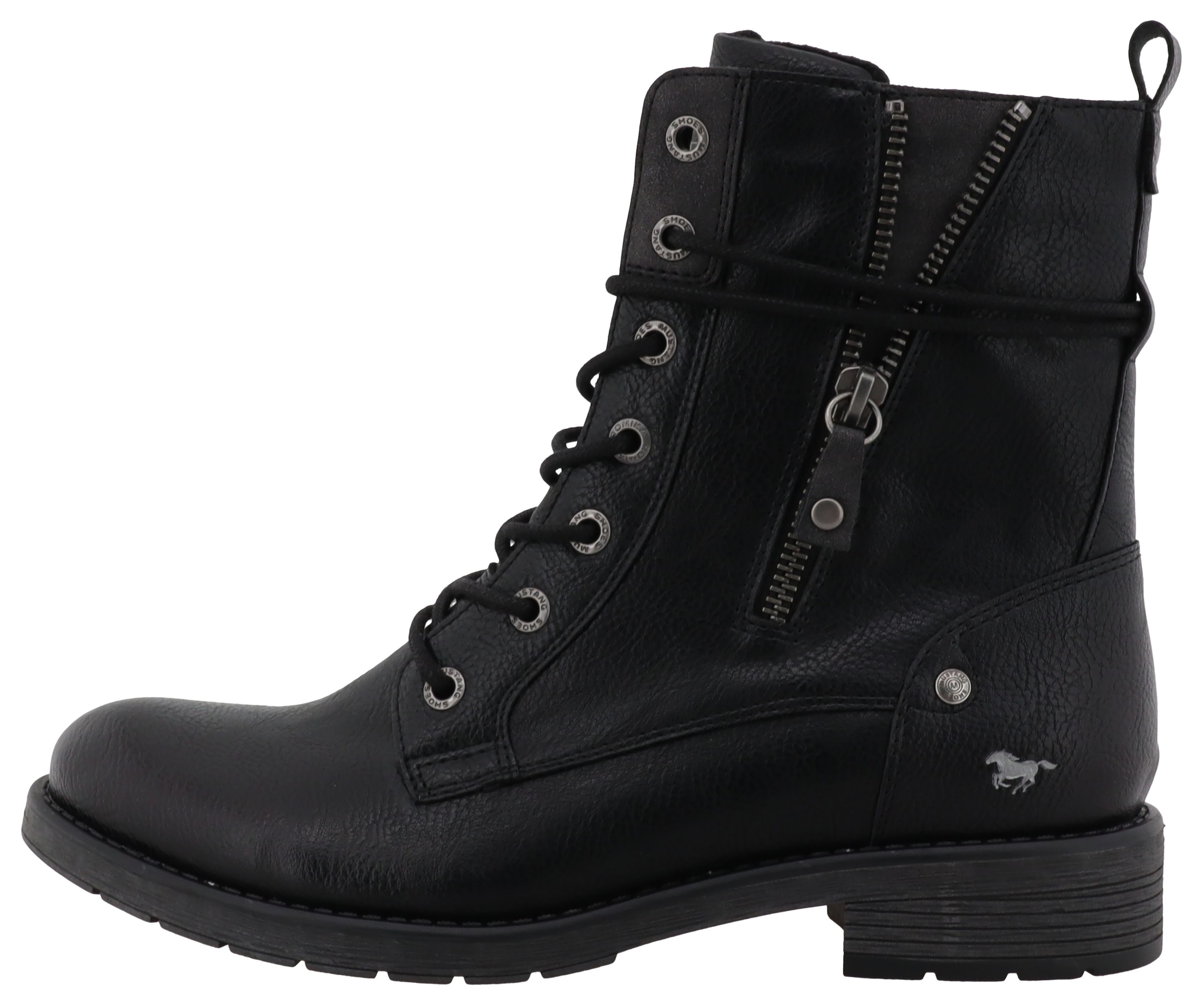 Mustang Shoes Bottes d'hiver »Elfi«  bottes d’hiver avec fermeture éclair et laçage marqué