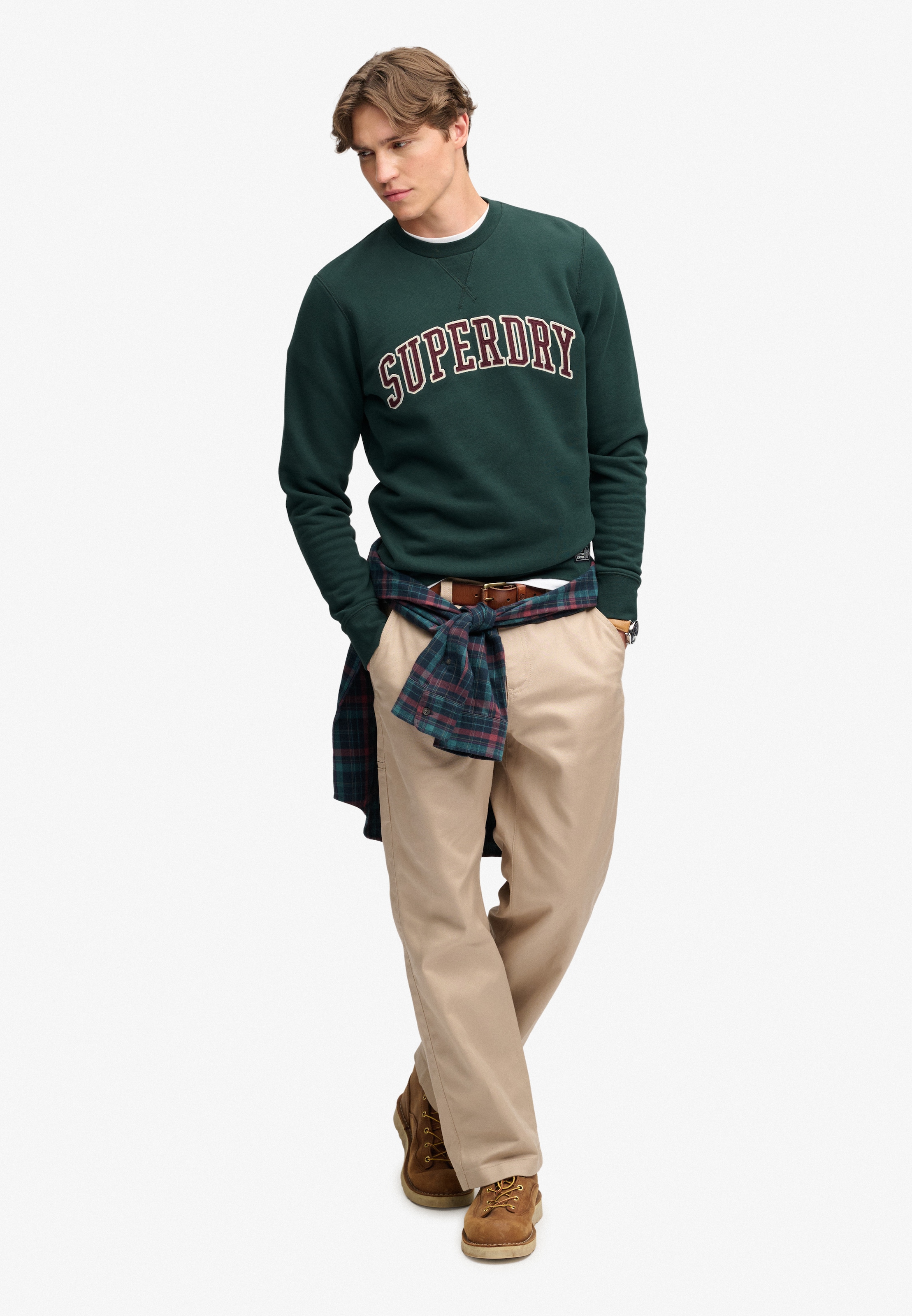 Superdry Sweat-shirt »ATHLETIC APPLIQUE RELAXED CREW«, mélange coton, coupe décontractée

