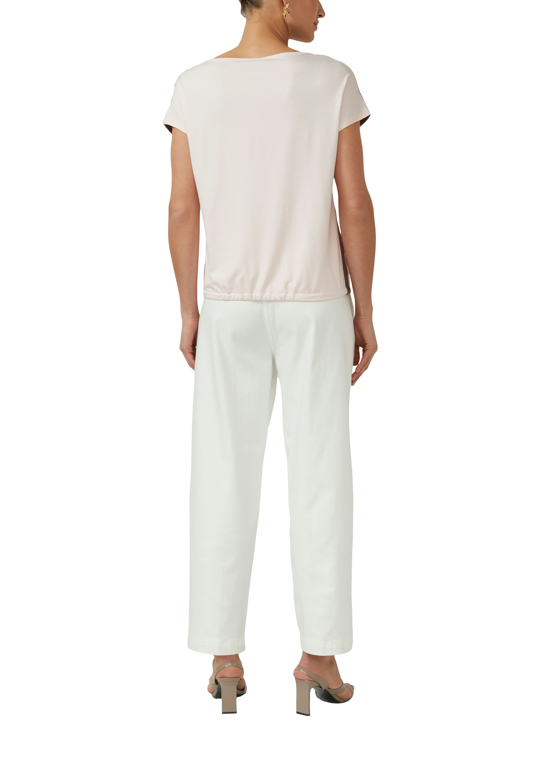 s.Oliver BLACK LABEL T-shirt à manches courtes mit floralem Muster