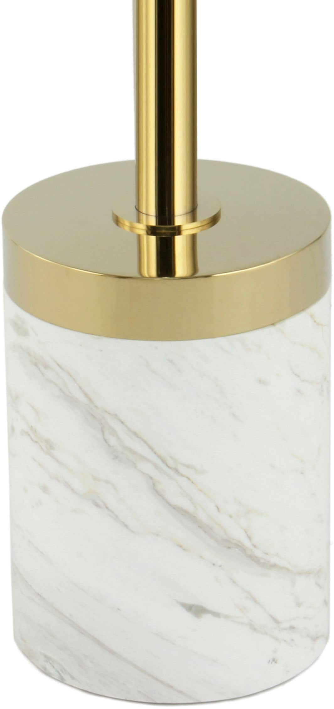 Kayoom Beistelltisch »Lana 125, robuste Glasplatte, Sockel in Mamor Optik« 1 Stk. tlg. robust, pflegeleicht, hochwertig, Outdoor und Indoor geeignet