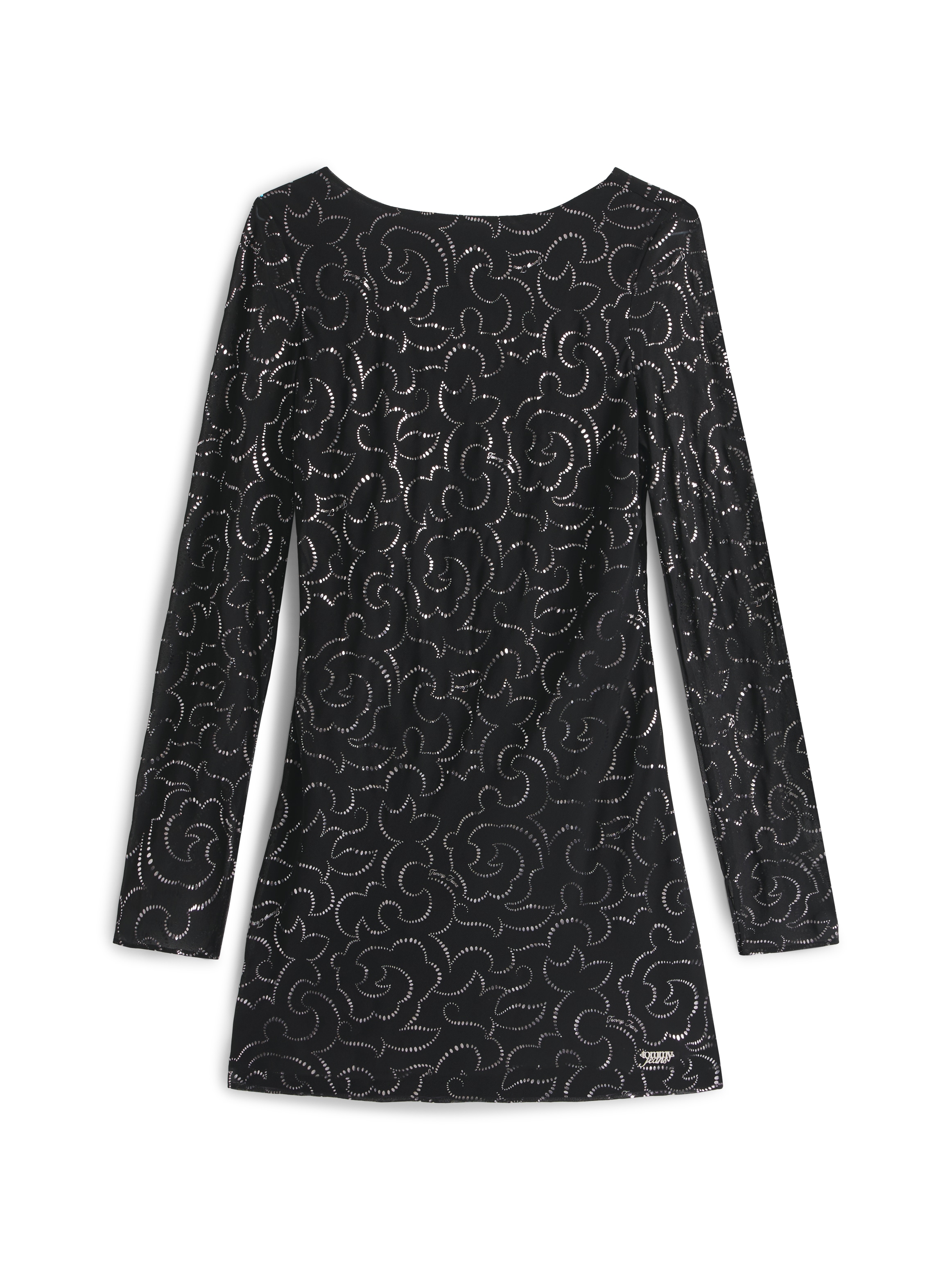 Tommy Jeans Minikleid »TJW METALLIC AOP MINI LS DRESS«
