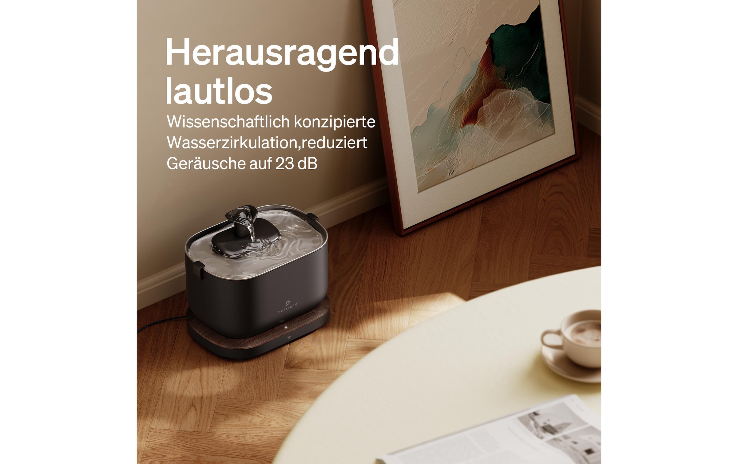   Trinkbrunnen »Petlibro Dockstream« Intelligenter Trinkbrunnen mit App-Steuerung für Haustiere