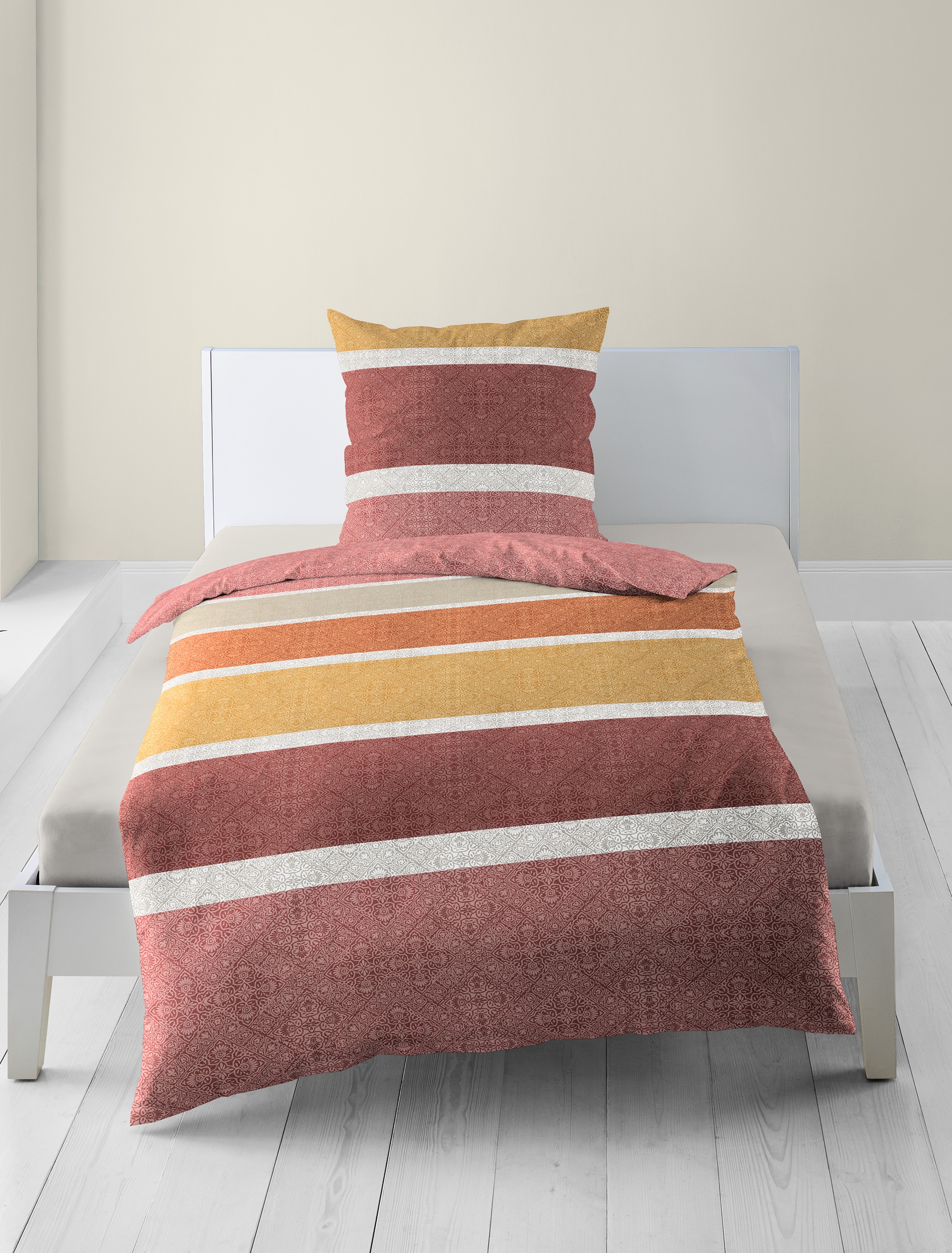 BIERBAUM Linge de lit »Bettwäsche 4184« 2 Renforce, 100  % Baumwolle, pflegeleicht