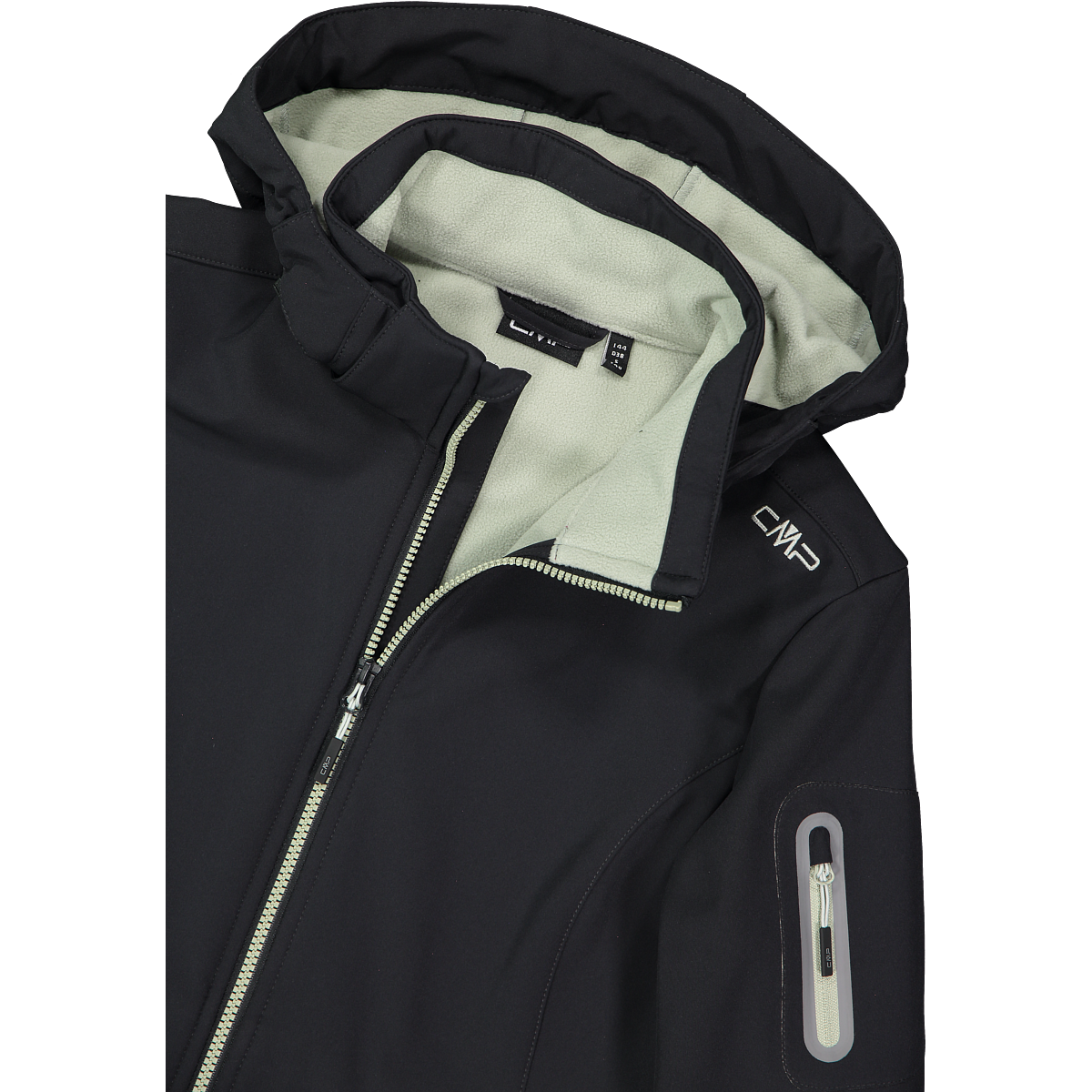 CMP Veste softshell »WOMAN JACKET ZIP HOOD« mit Kapuze sportlicher Stil, wärmend, wind- und wasserabweisend, Übergangsjacke