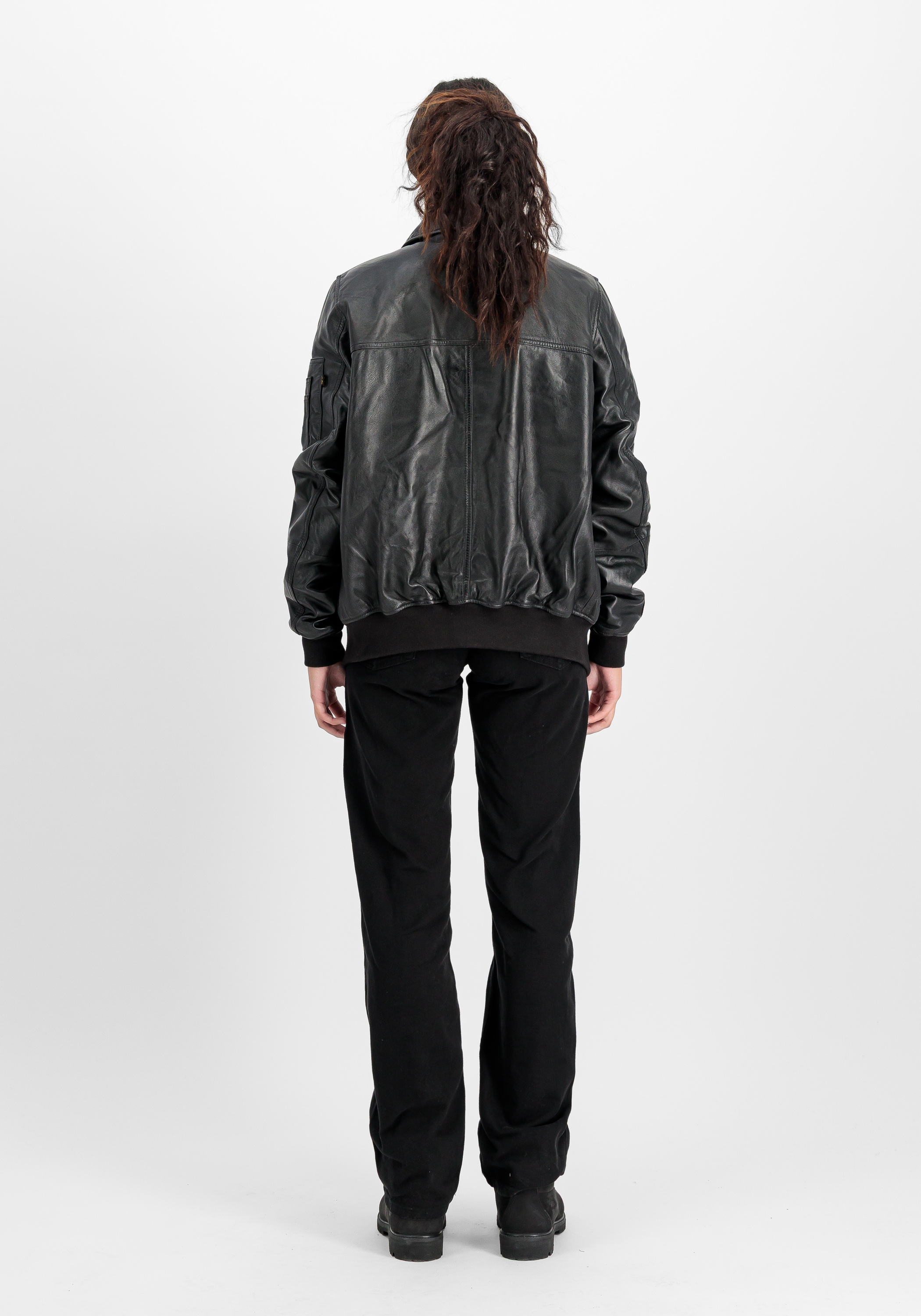 Alpha Industries Lederjacke »CWU-45/P Leather Slim«
