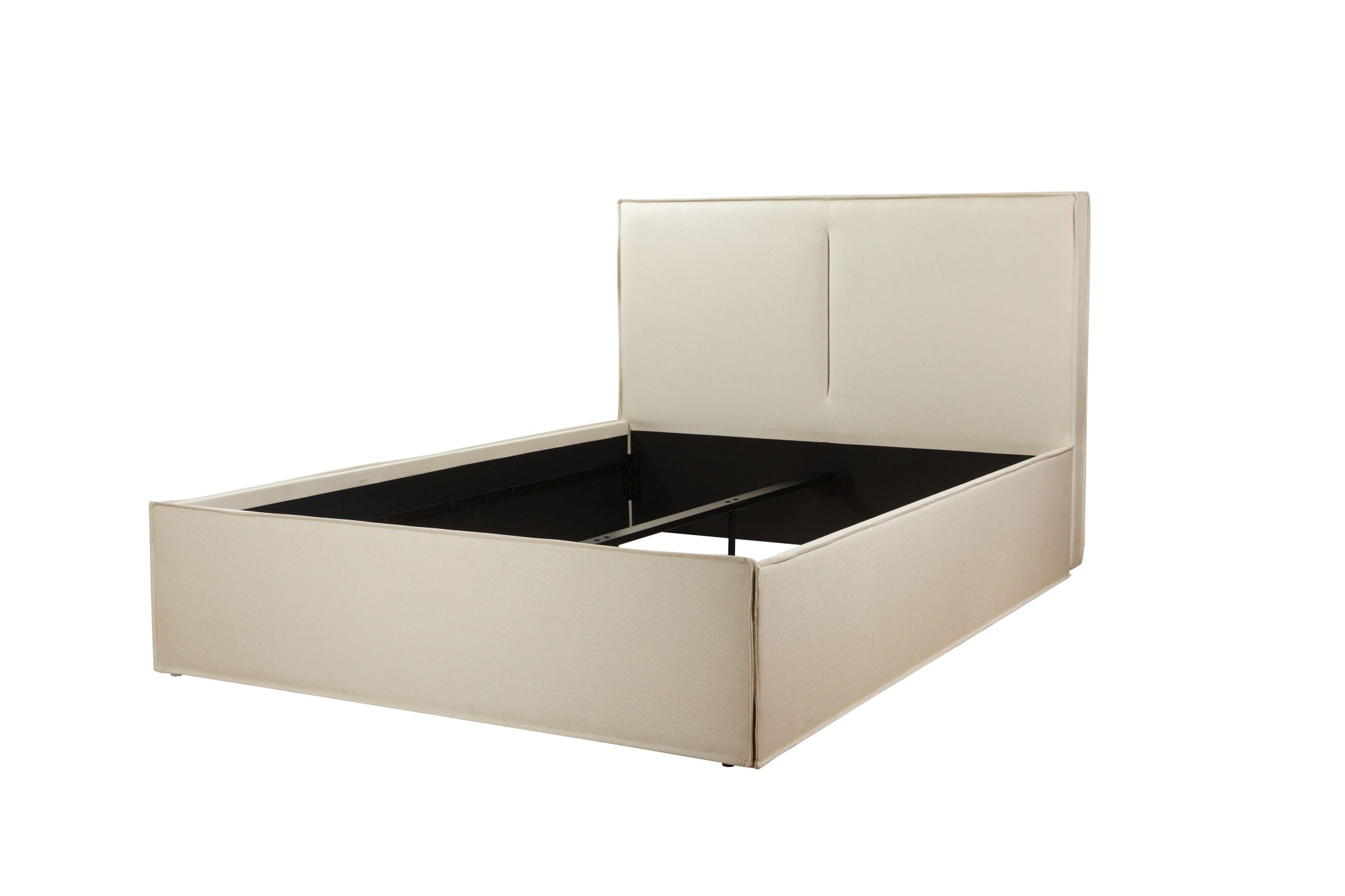 GOODproduct Lit rembourré »Hamar Cosy, 300 KG belastbar! Leinenoptik, gepolstertes Kopfteil« Liegefläche 140x200, ca. 110cm hohes Kopfteil, ca. 40cm Liegehöhe,  stilvoll, optional mit 4 Schubladen, FSC®-zertifiziert