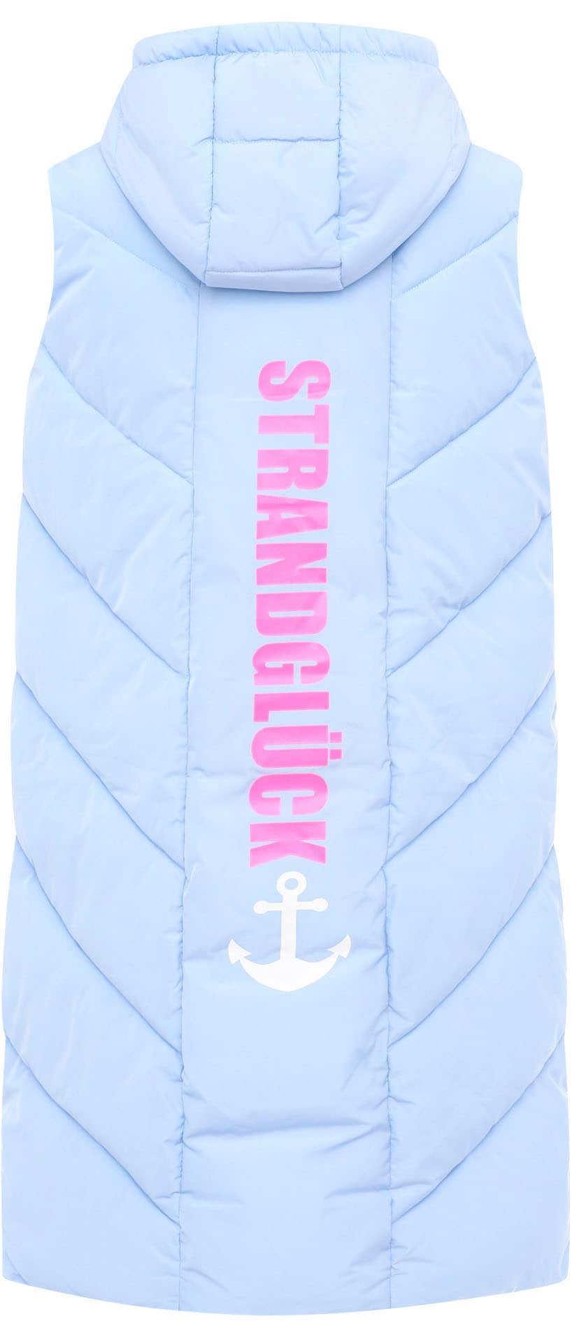 Zwillingsherz Gilet matelassé »"Strandglück"« Doppel-Zipper, Kontrastdetails, Eingrifftaschen, modisch, knielang