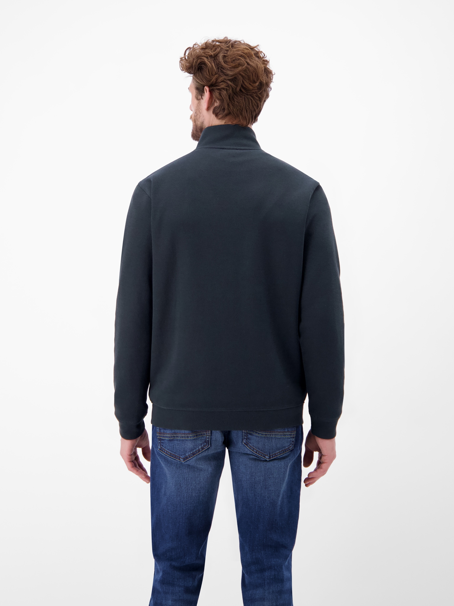 LERROS Veste sweat »SELA« avec bord-côte