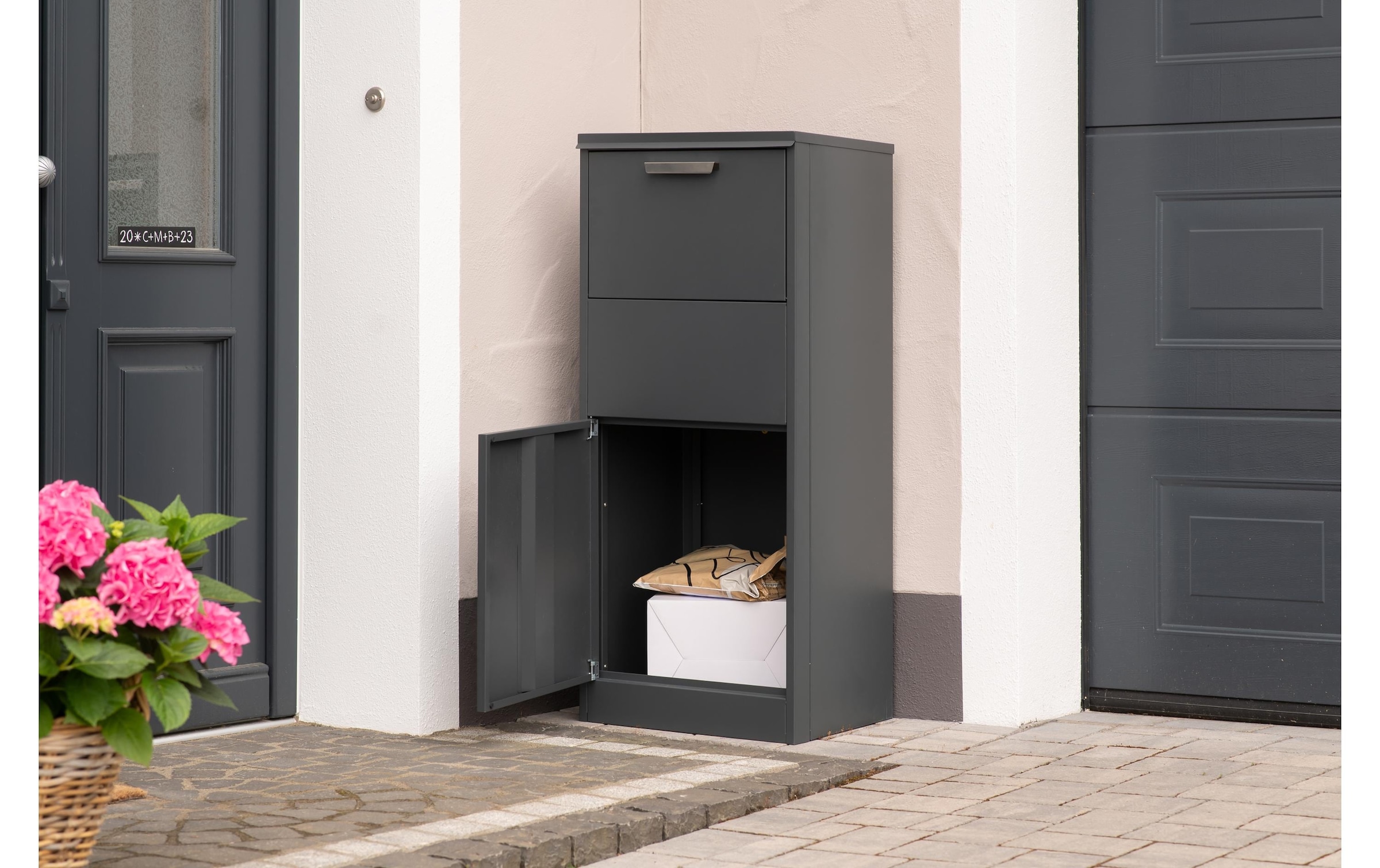 WESTMANN Paketbox »Stahl-Paketbox Pepe« Anthrazit, 50x39x114 cm