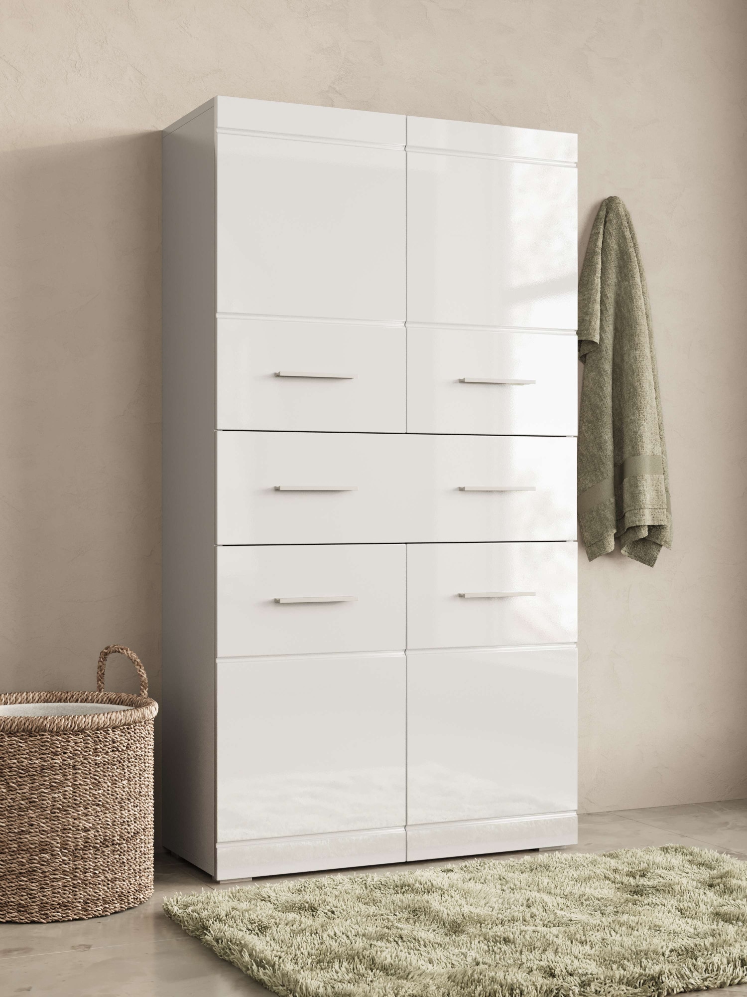 GOODproduct Midischrank »Föhr« minimalistisch, zeitlos, hochglänzend