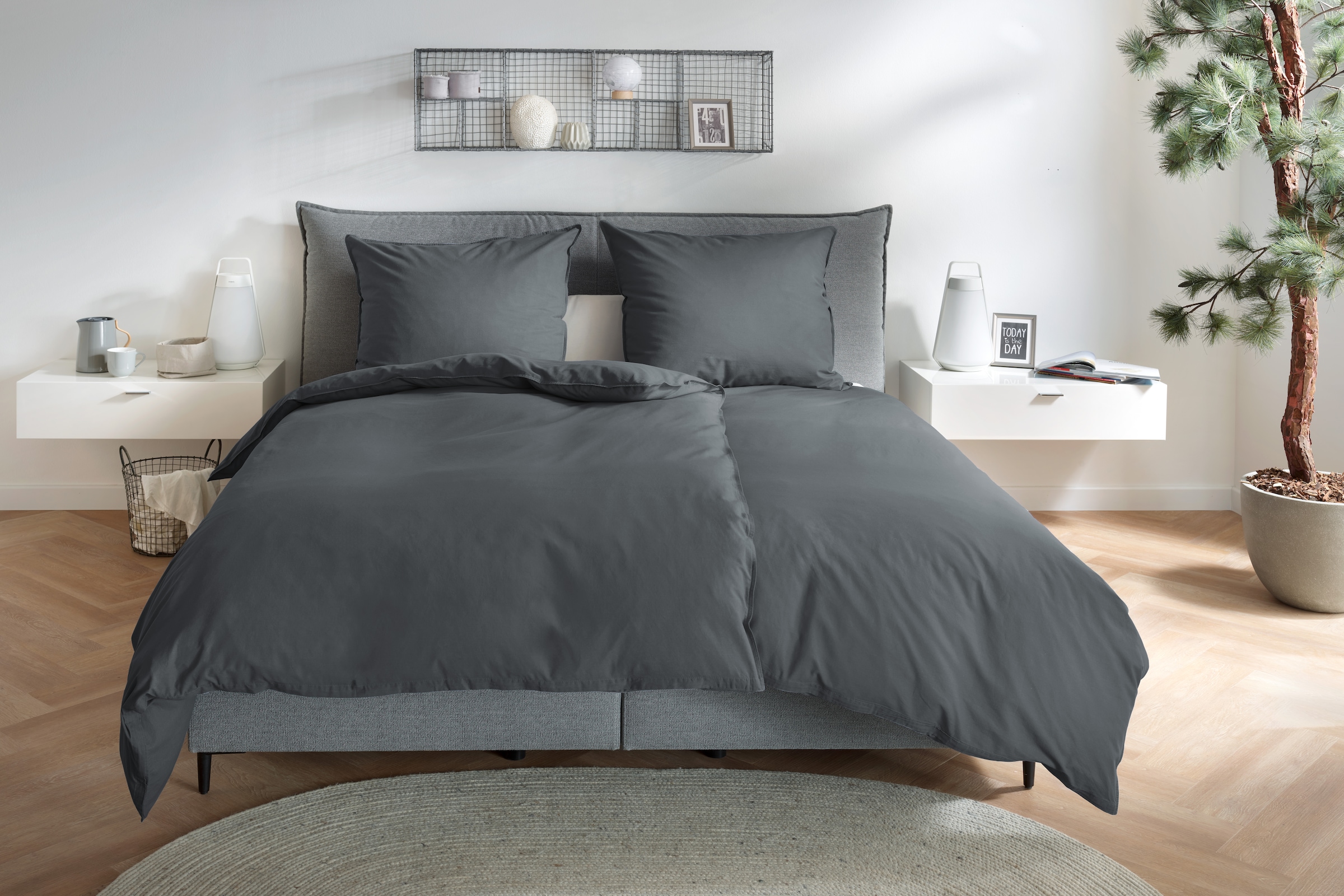 Primera Housses de coussin »Kissenbezüge  »Stone Washed«, Primera (2 Stück)« mit Stone-Washed Optik