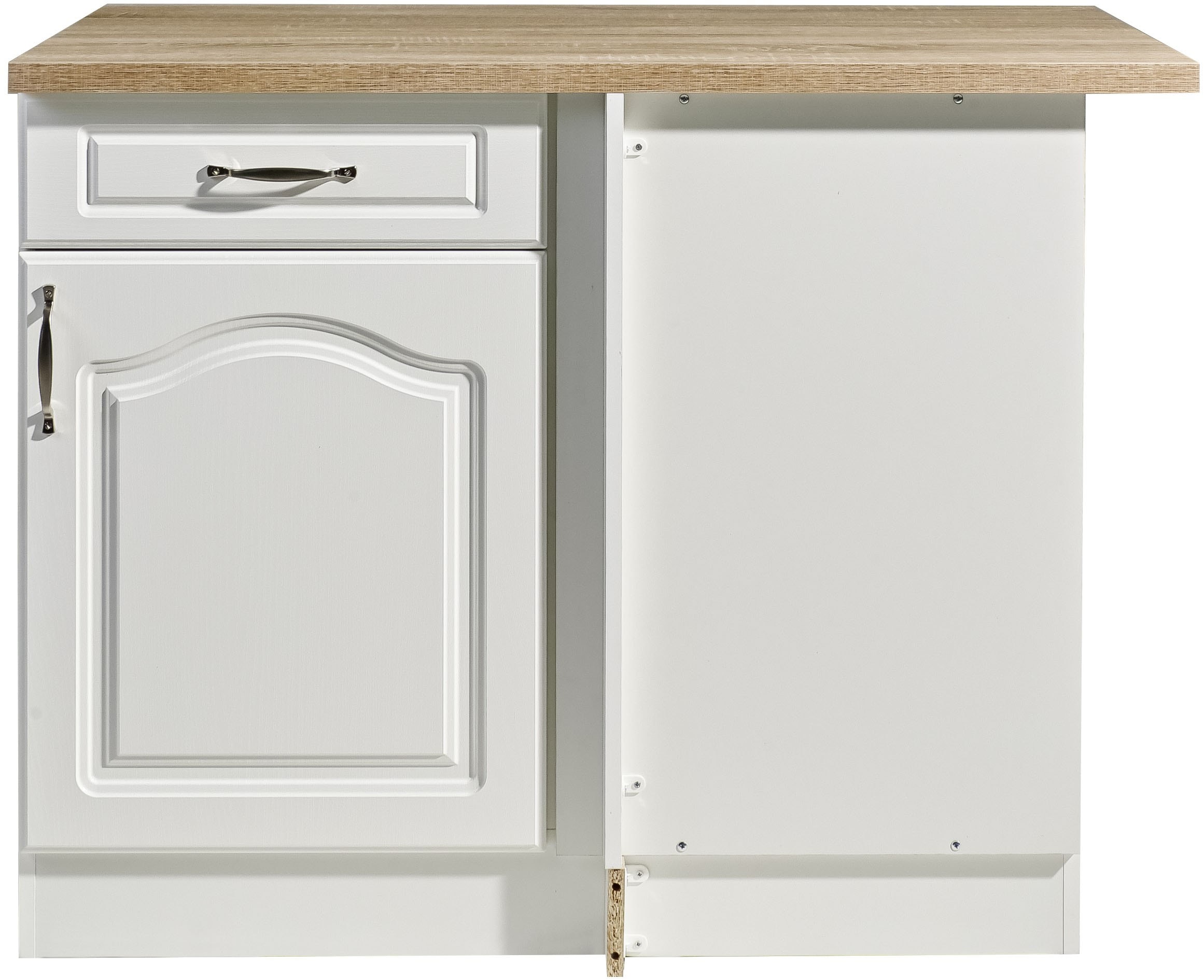 wiho Küchen Eckunterschrank »Linz« 100 cm breit, Planungsmass 110 cm, in Landhaus-Optik