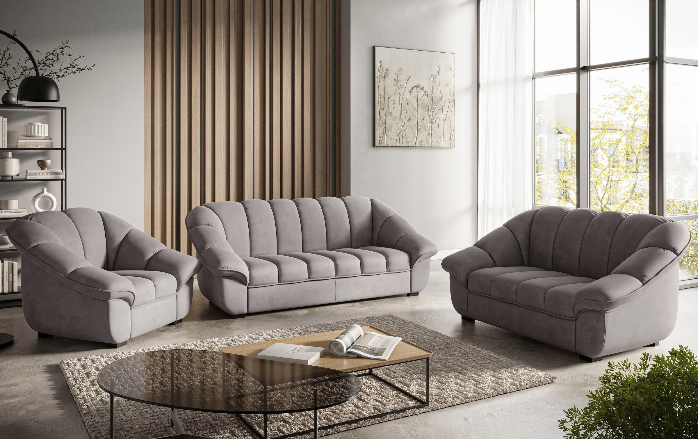 COTTA 3-Sitzer »Mado, Breite 215 cm« verschiedene Sofas individuell kombinierbar