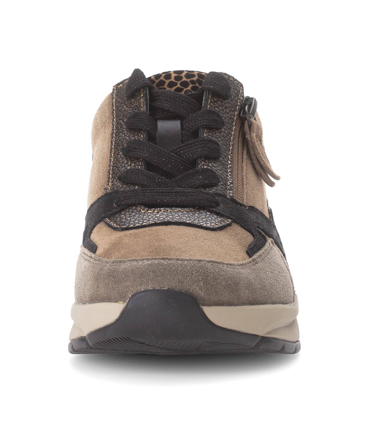 rollingsoft Baskets compensées  , chaussures à lacets, chaussures basses, chaussures de loisirs avec fermeture éclair supplémentaire