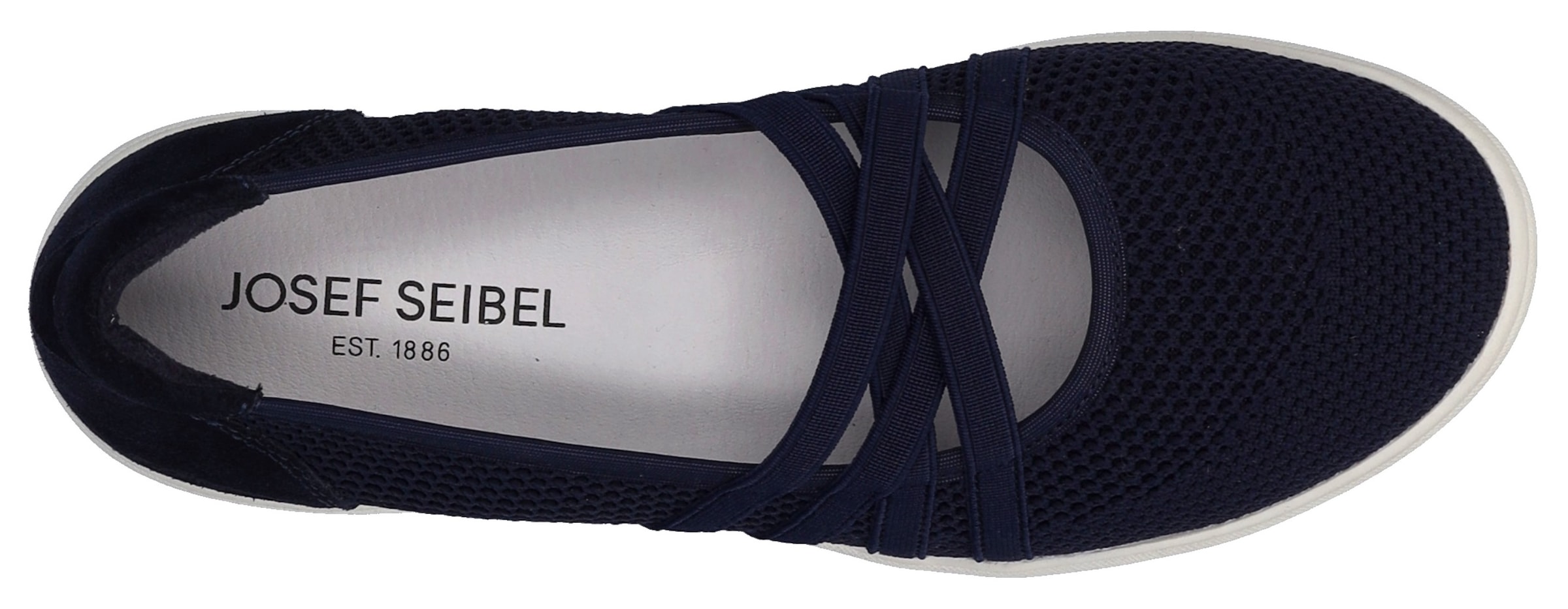 Josef Seibel Ballerines à lanières »Caren 67«  Slipper, Sneaker, Schlupfschuh mit Leder Einsatz an der Ferse