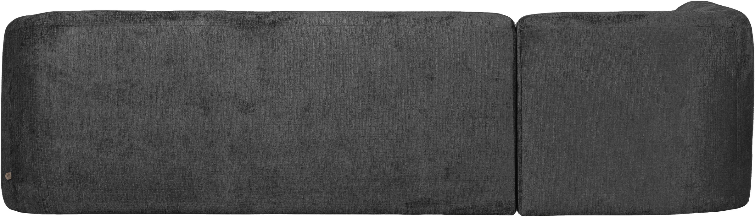 WOOOD Canapé d'angle »Sloping Bezug mit Zickzack-Federung, H 77 x B 274 x T 225/87 cm« Velours jacquard, capacité de charge 250 kg, excellente résistance à l'usure