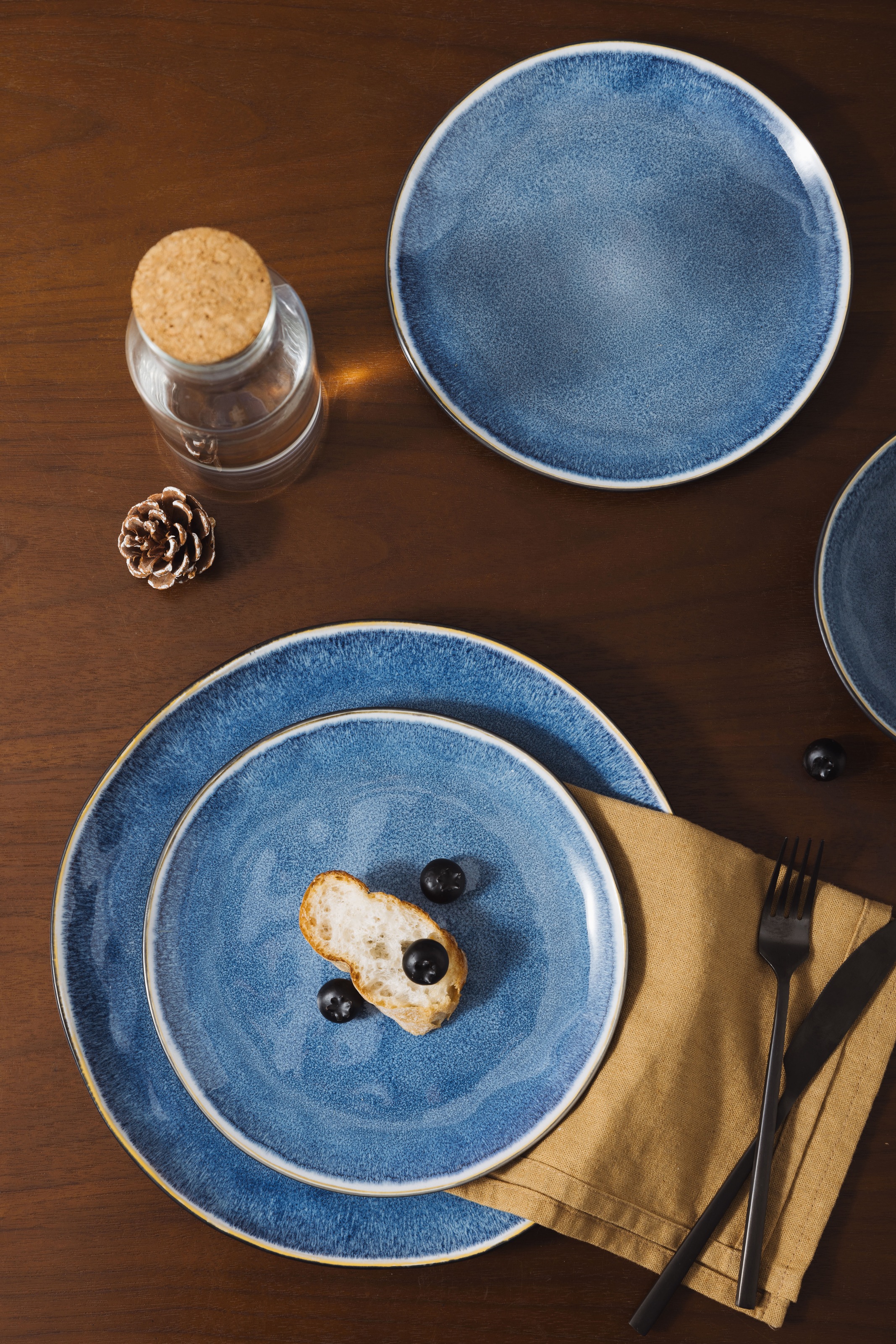 GOODproduct Tafelservice »Teller Set, Service Allden« Teller Set, jedes Stück ein Unikat, 12 Teile, für 4 Personen