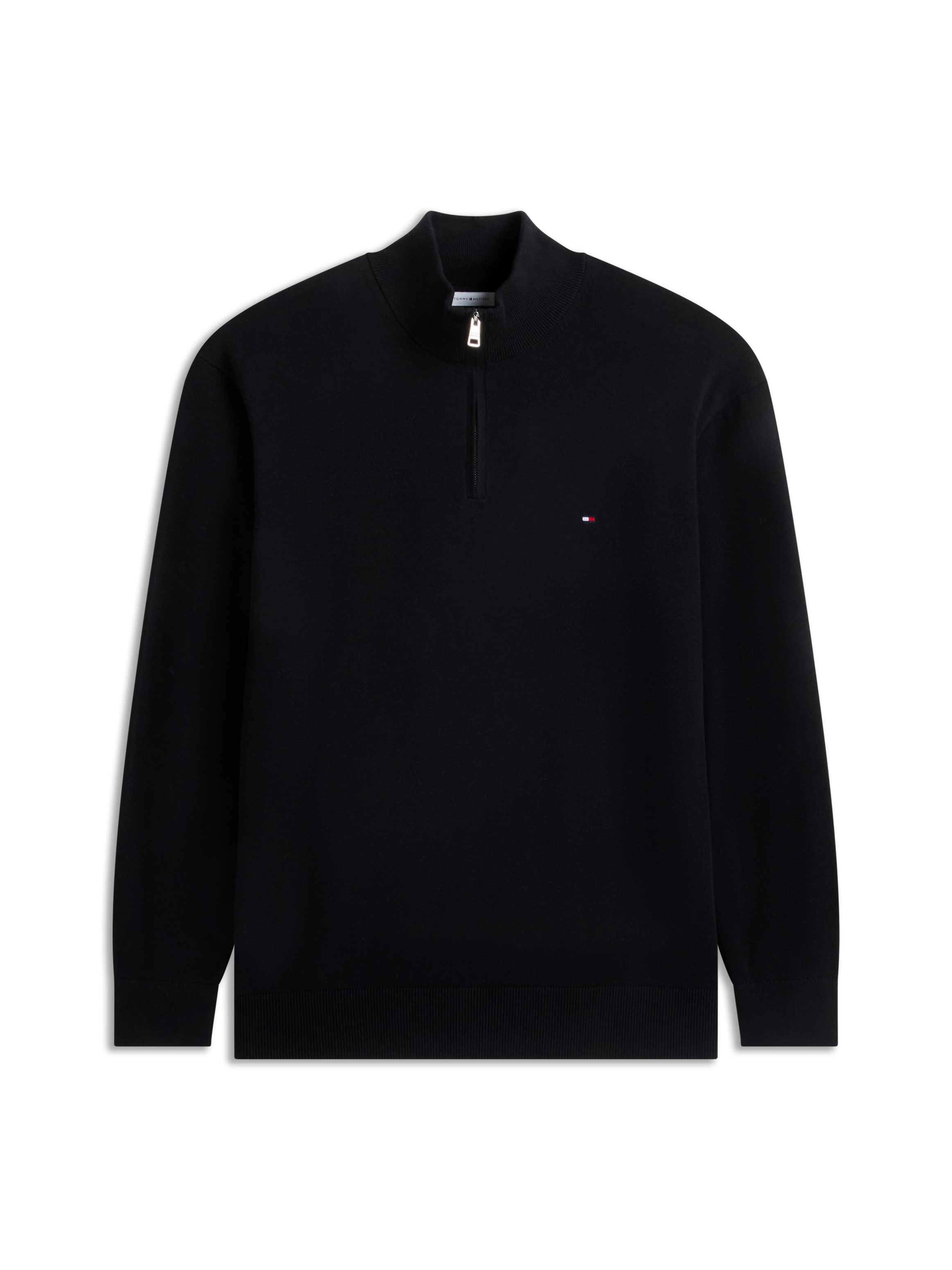 Tommy Hilfiger Big & Tall Troyer »BT-PIMA ORG CTN CASHMERE ZMOCK-B« grandes tailles