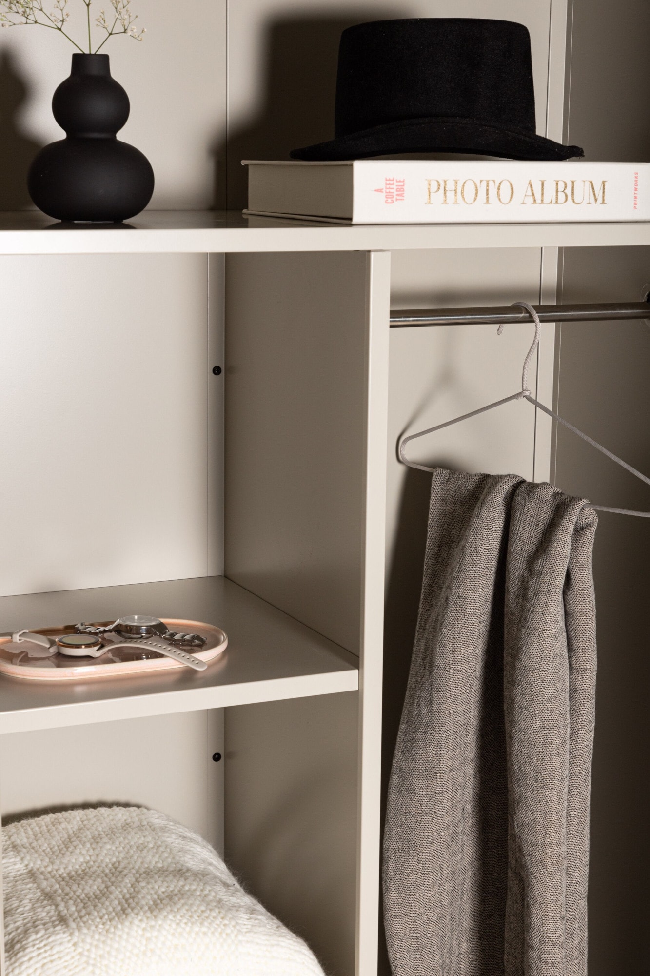 Venture Home Armoire vestiaire »Piring, Stauraumschrank aus Stahl, 2 Türen, Höhe 183 cm« Armoire à vêtements, revêtement en poudre, tringle, étagères, moderne