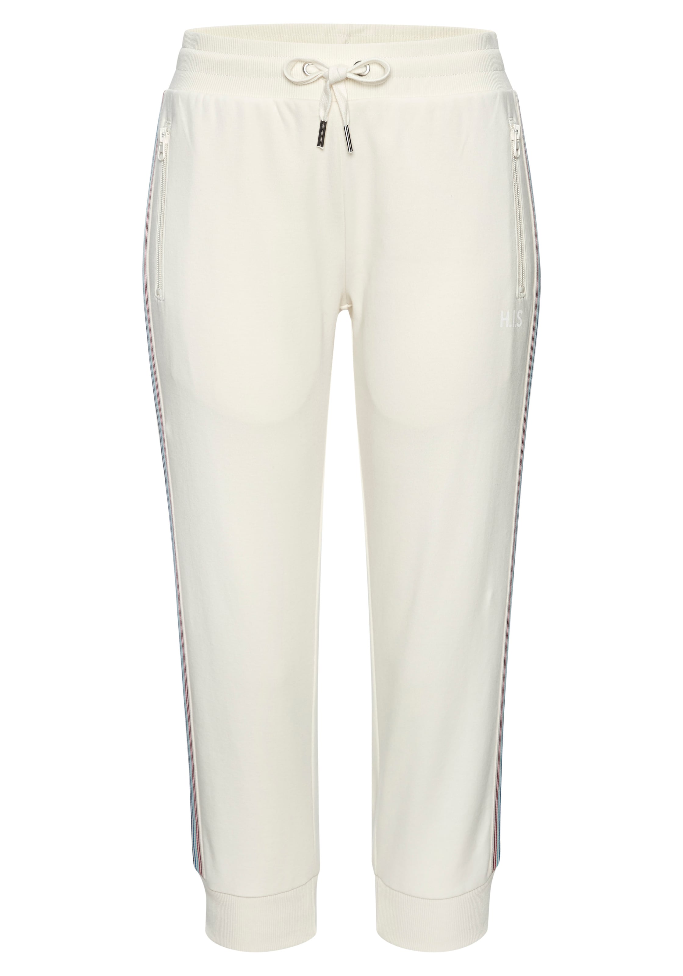 H.I.S Pantalon capri relax  mit seitlichen Tapestreifen