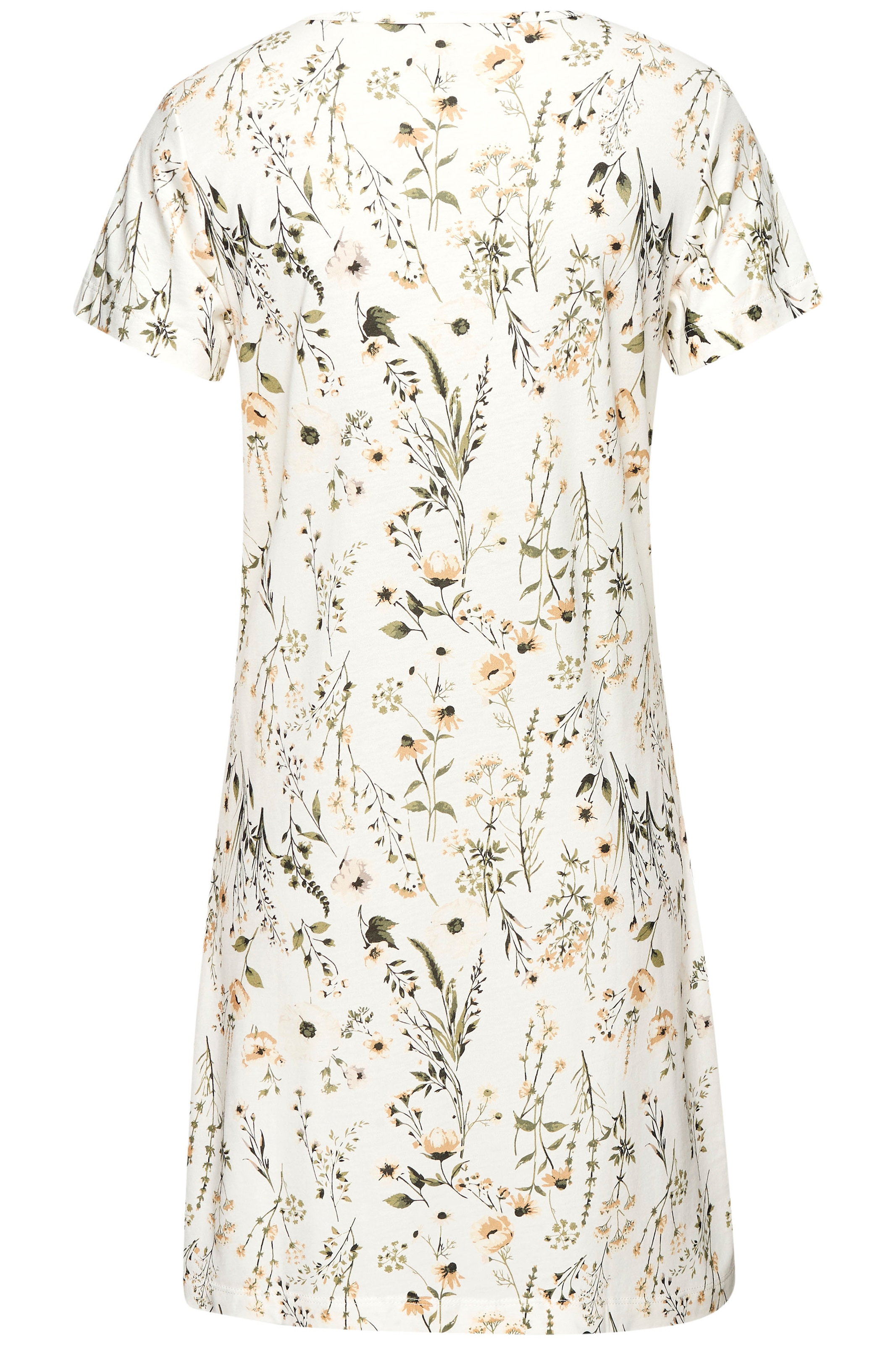 LASCANA Nachthemd 1-teilig,  mit schönem Blumenprint und Knopfleiste