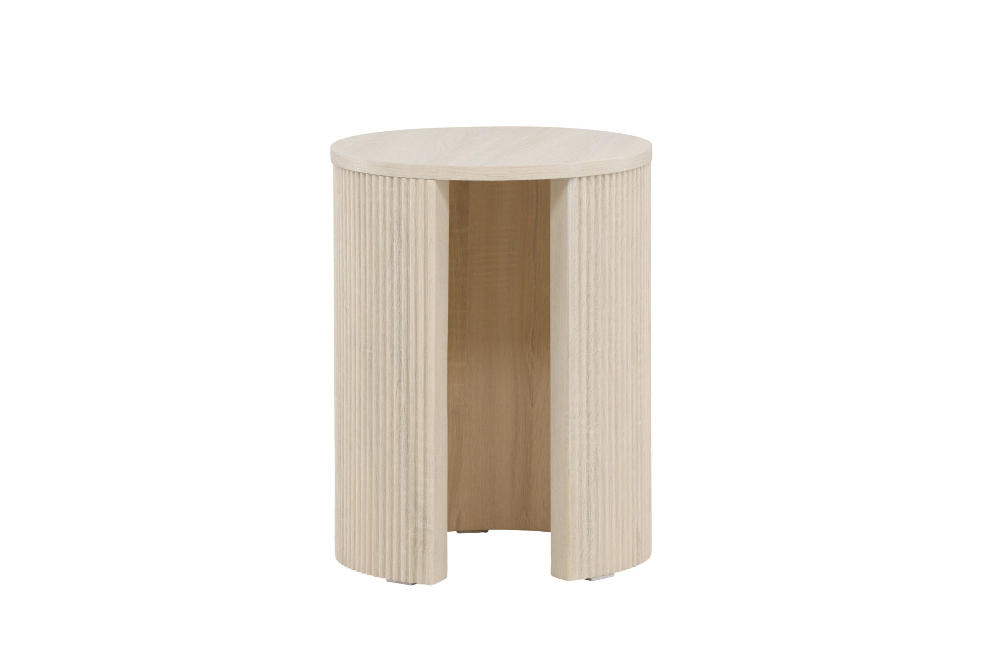 Venture Home Beistelltisch Ablagetisch, MDF, rund, schmal, hoch, dezent, klar