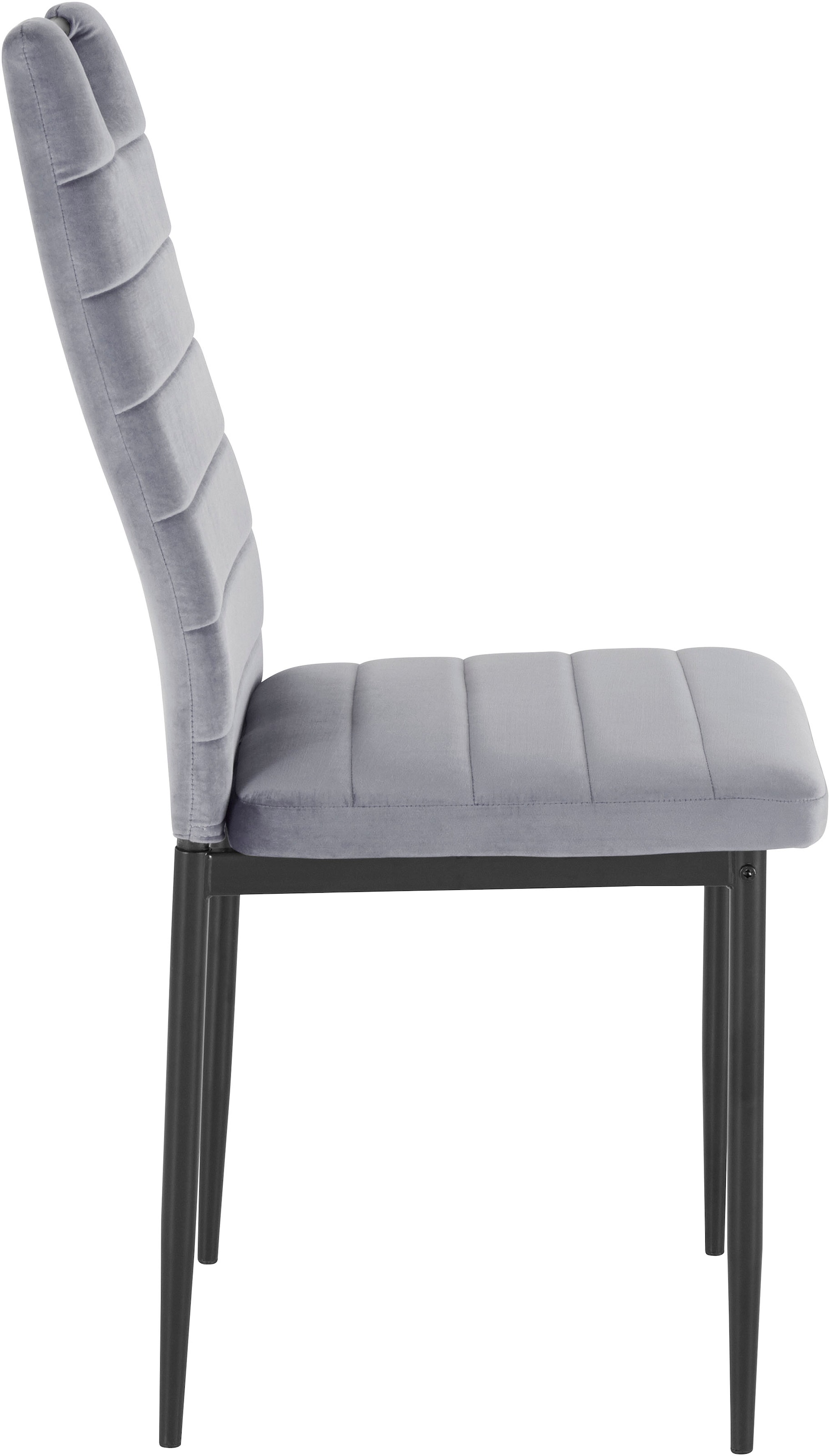 INOSIGN Esszimmerstuhl (Set) 4 Stk.(2 oder 4 Stück) mit Samtbezug, Rückenlehne mit Griff zum Zurückziehen