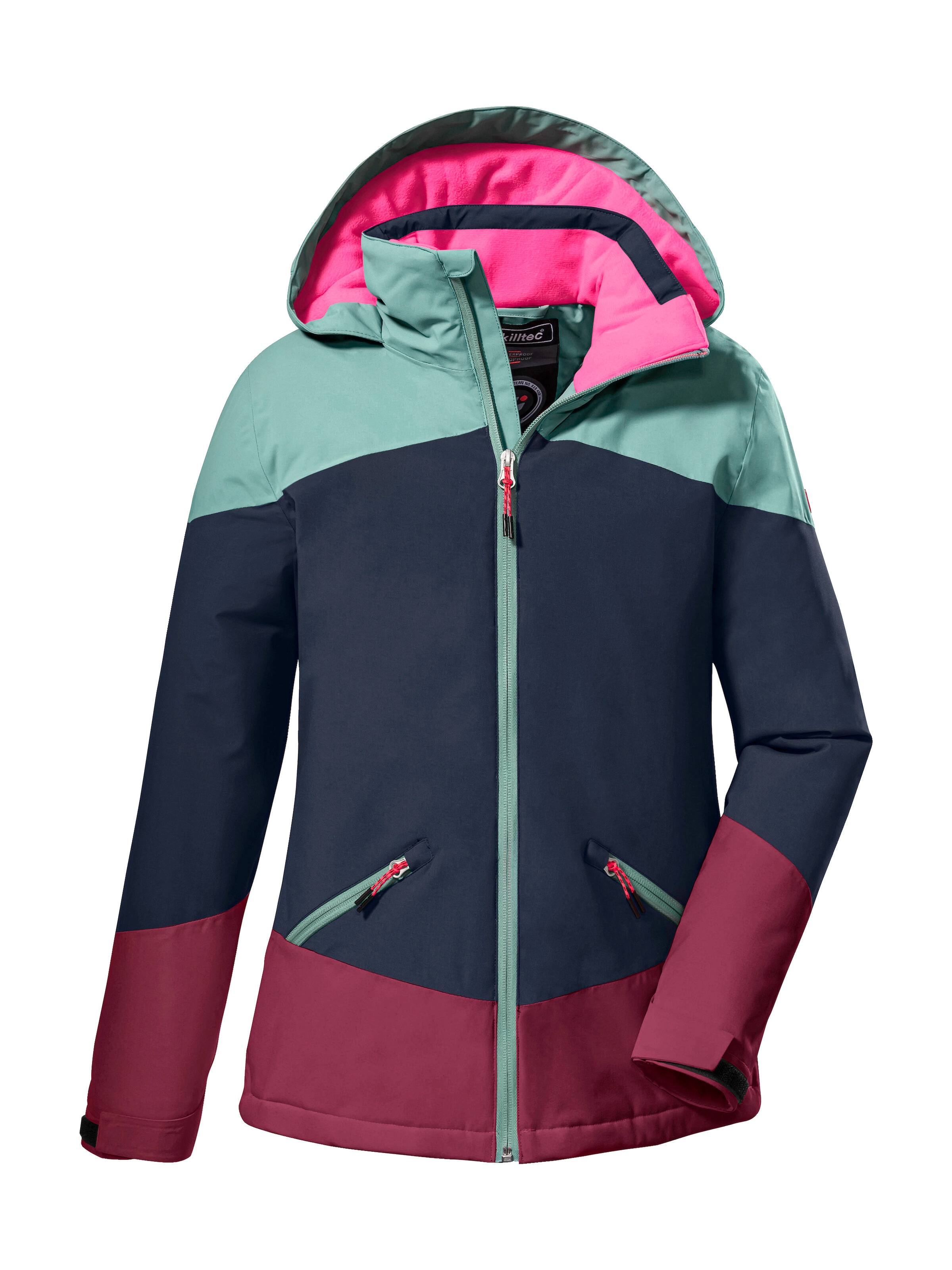 Killtec Outdoorjacke »KOW 195 GRLS JCKT« Wasserdichte Winterjacke mit Colourblock, verstellbaren Details