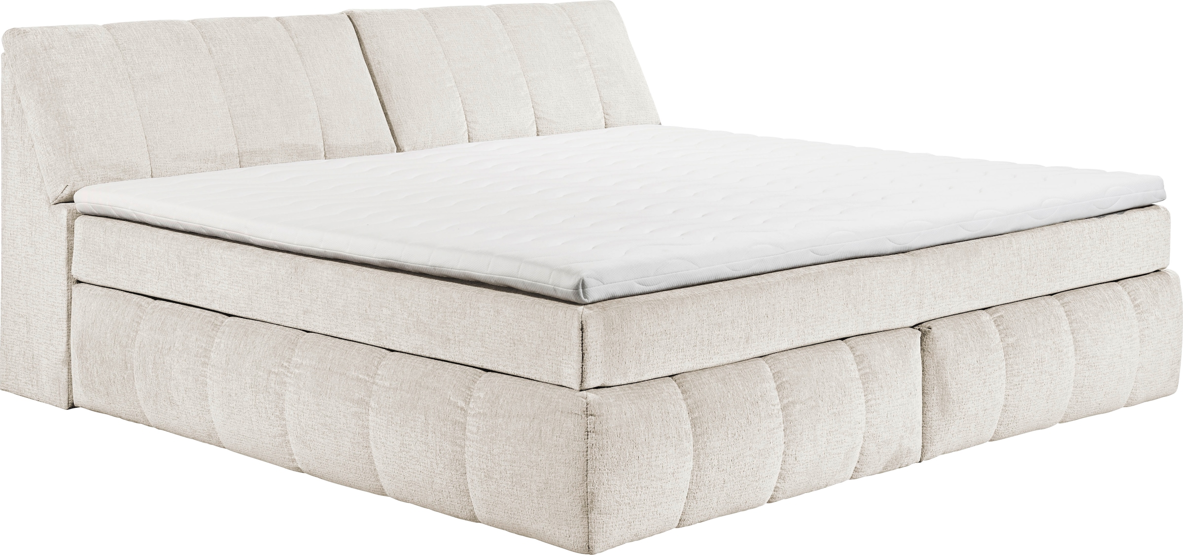 ED EXCITING DESIGN Boxspringbett »Elkford, Familienbett in der Grösse 240x200cm« inkl. Stauraum im Kopfteil