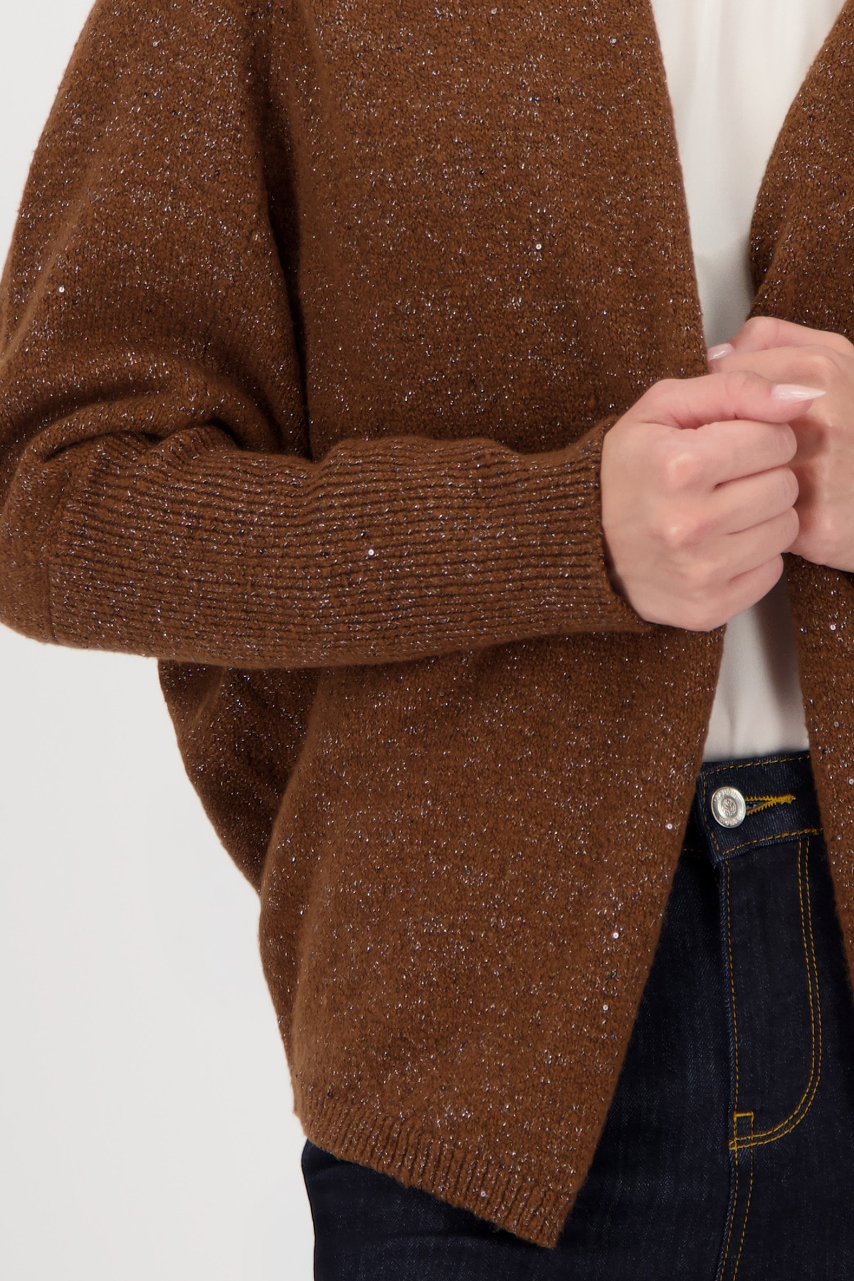 Monari Veste en tricot Regular fit mit Rundhalsausschnitt